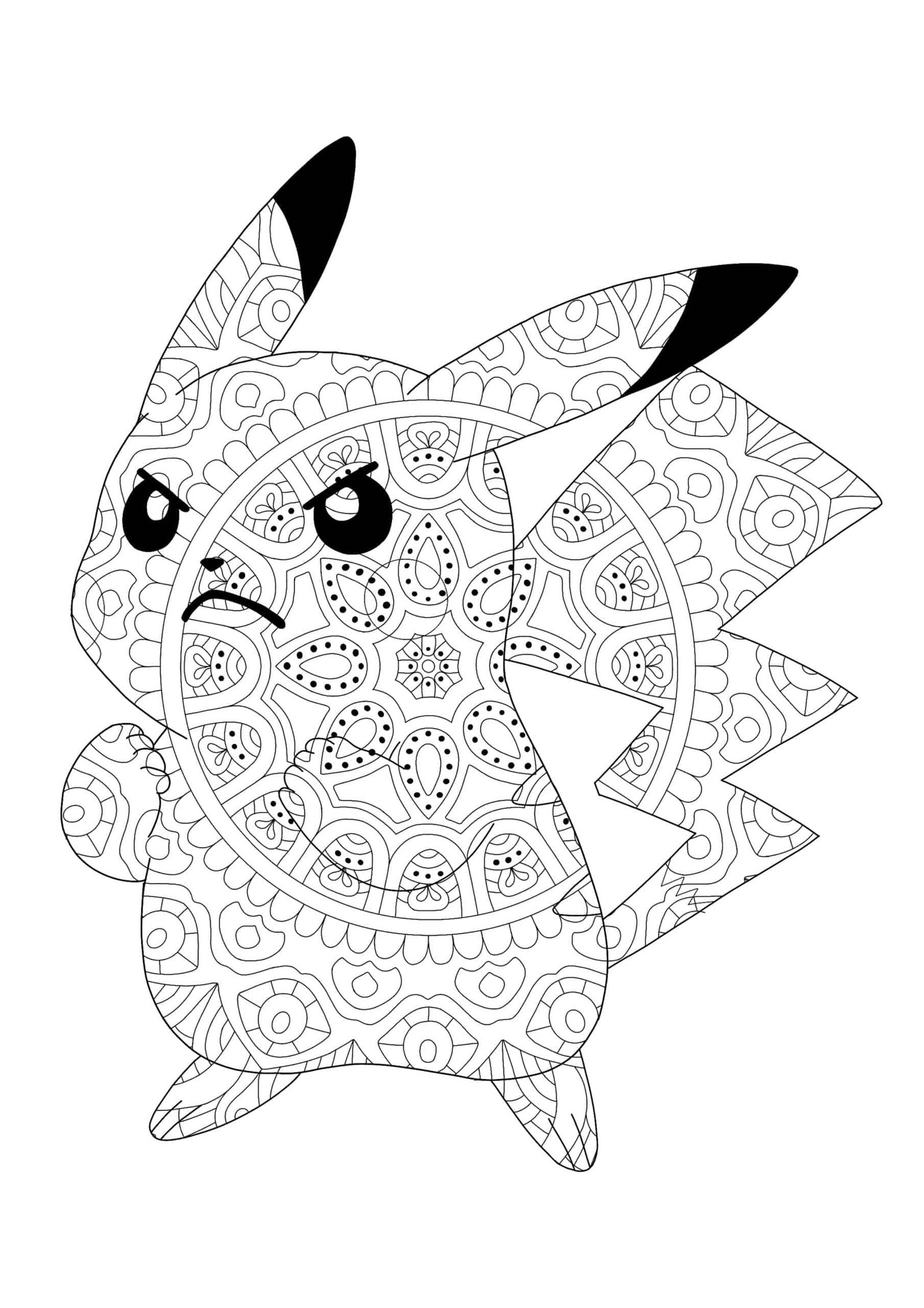 Pikachu Printable Coloring Pages