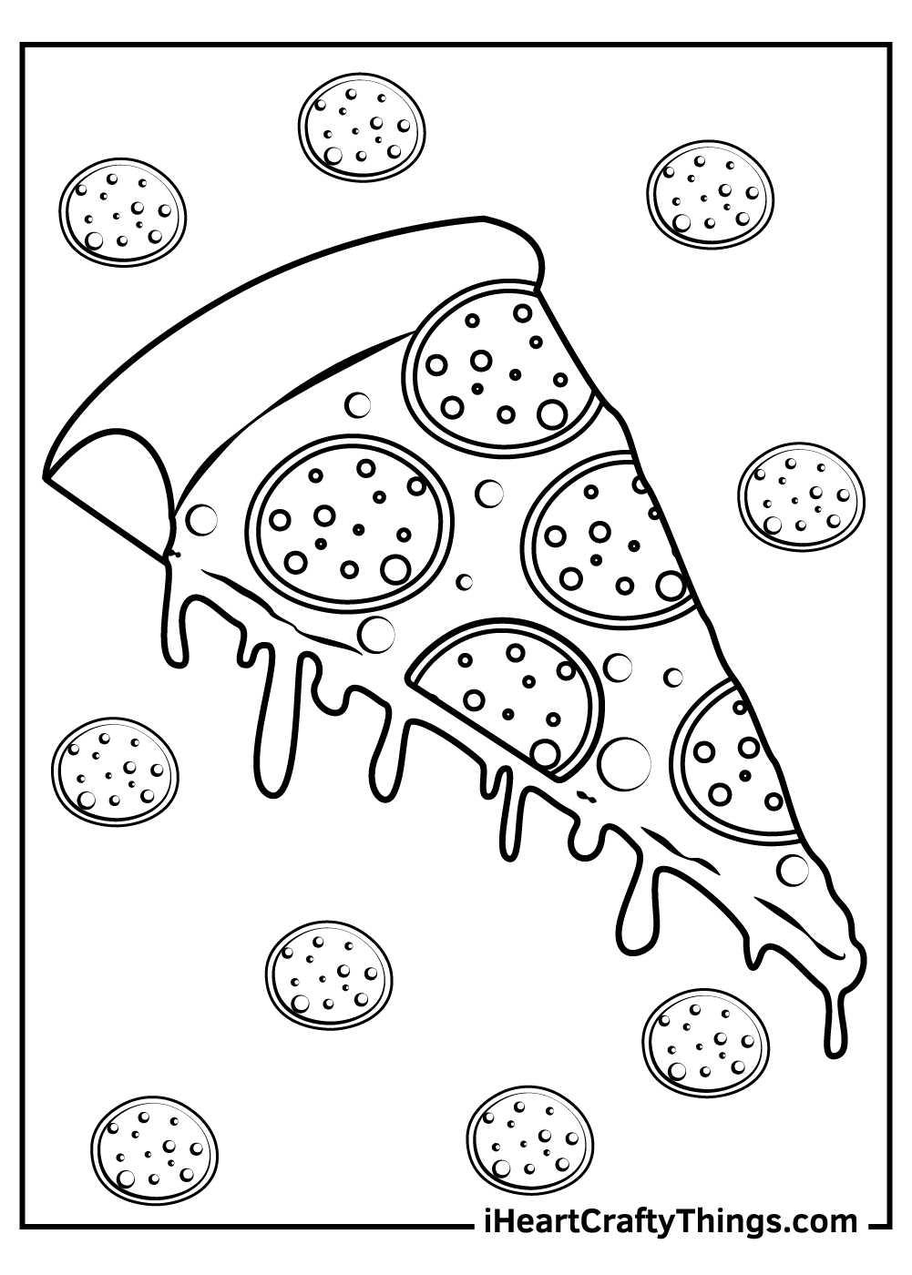 Pizza Coloring Pages Updated 2024 Worksheets Library