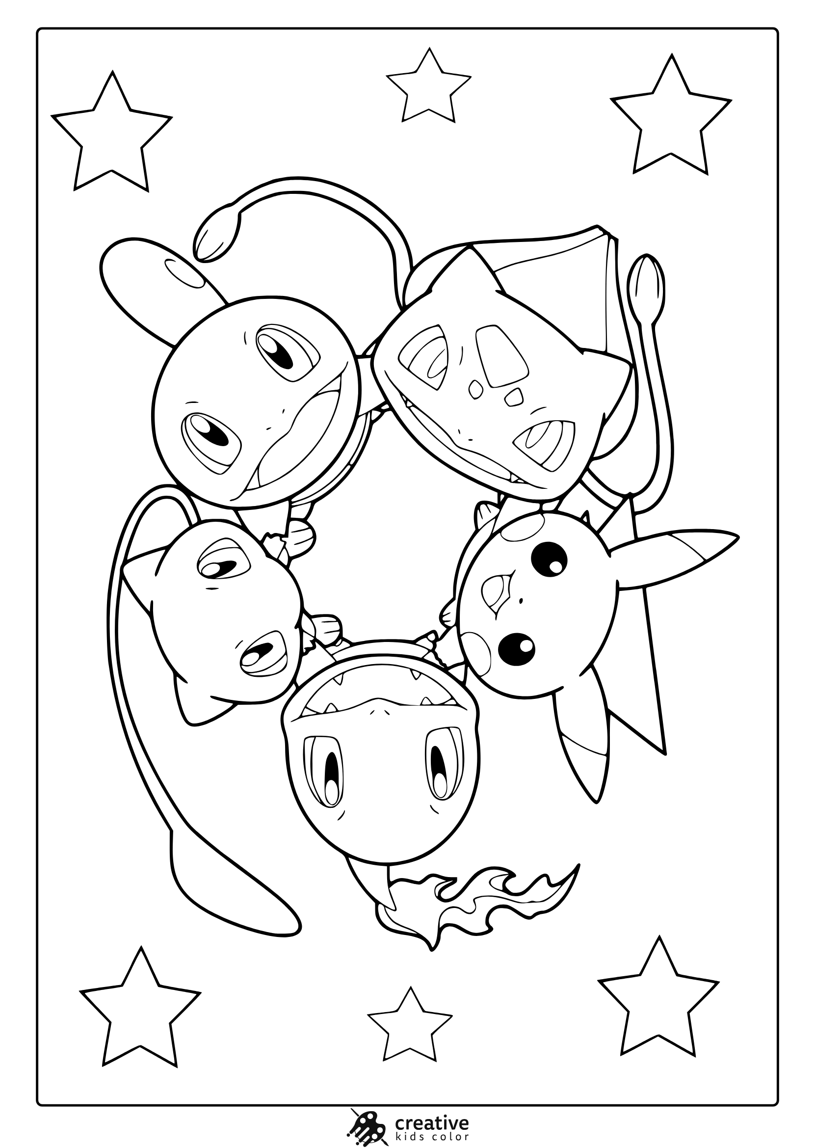 Pokemon Free Coloring Page