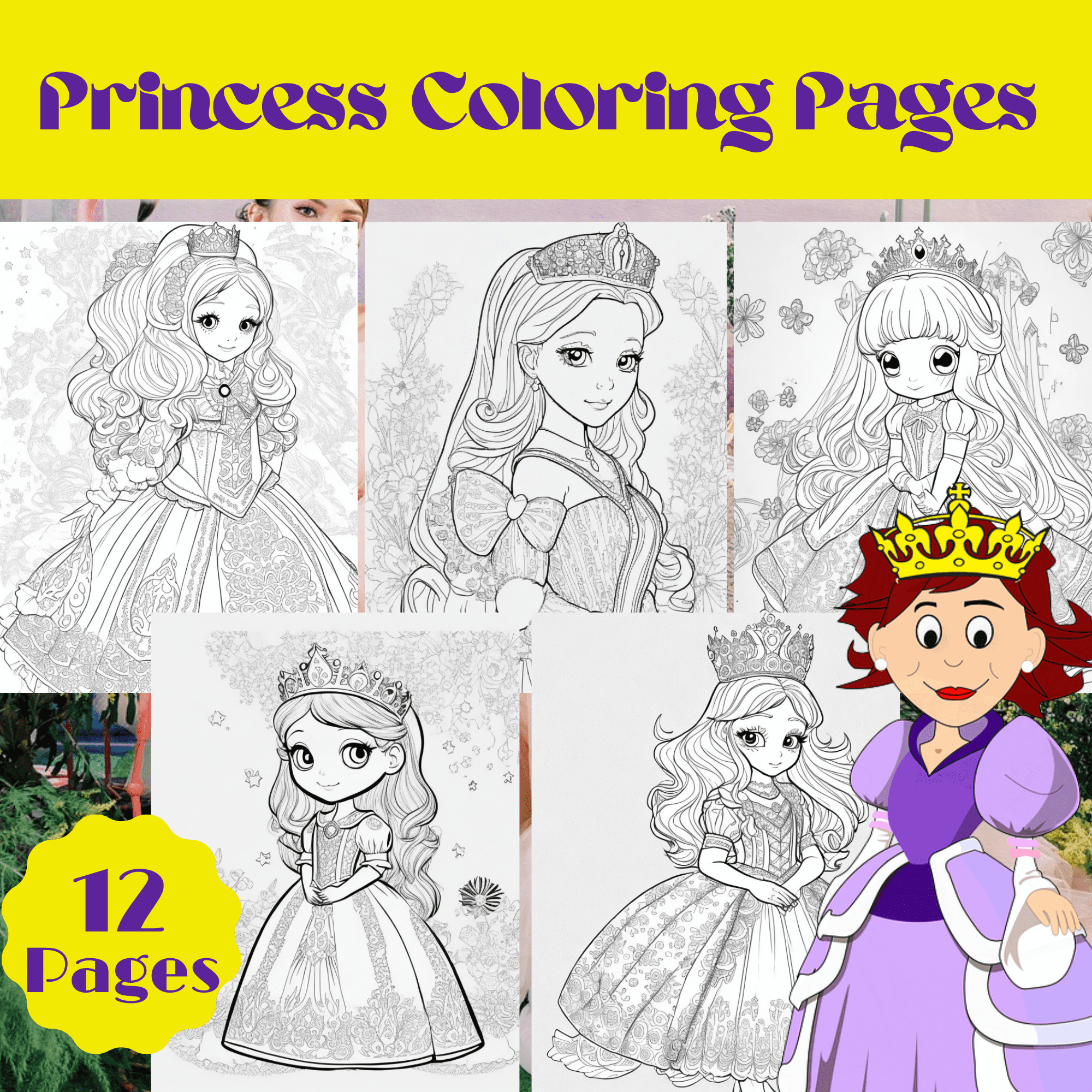 Princess Coloring Pages 12 Printable Princess Coloring Pages For 