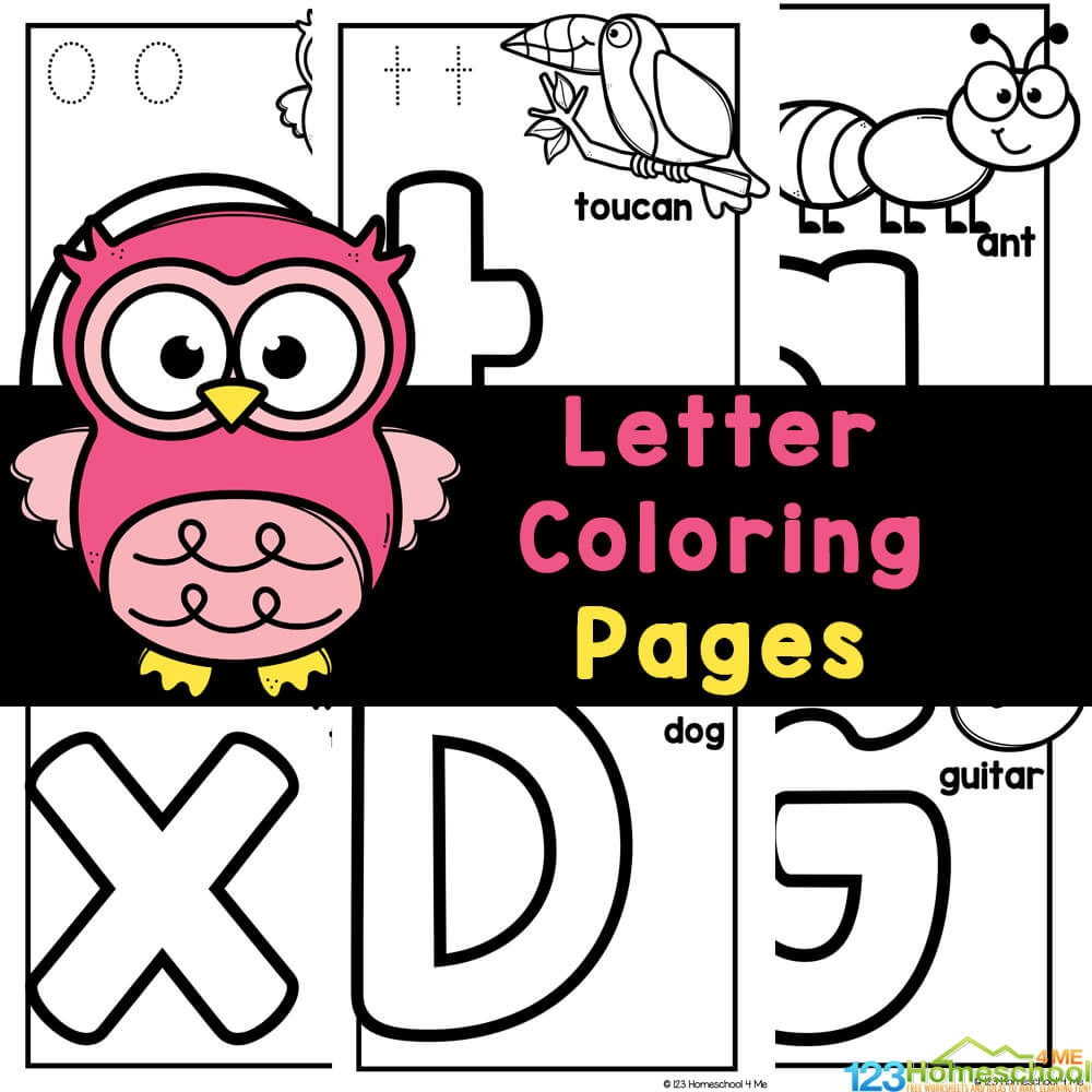 Printable Letter Coloring Pages