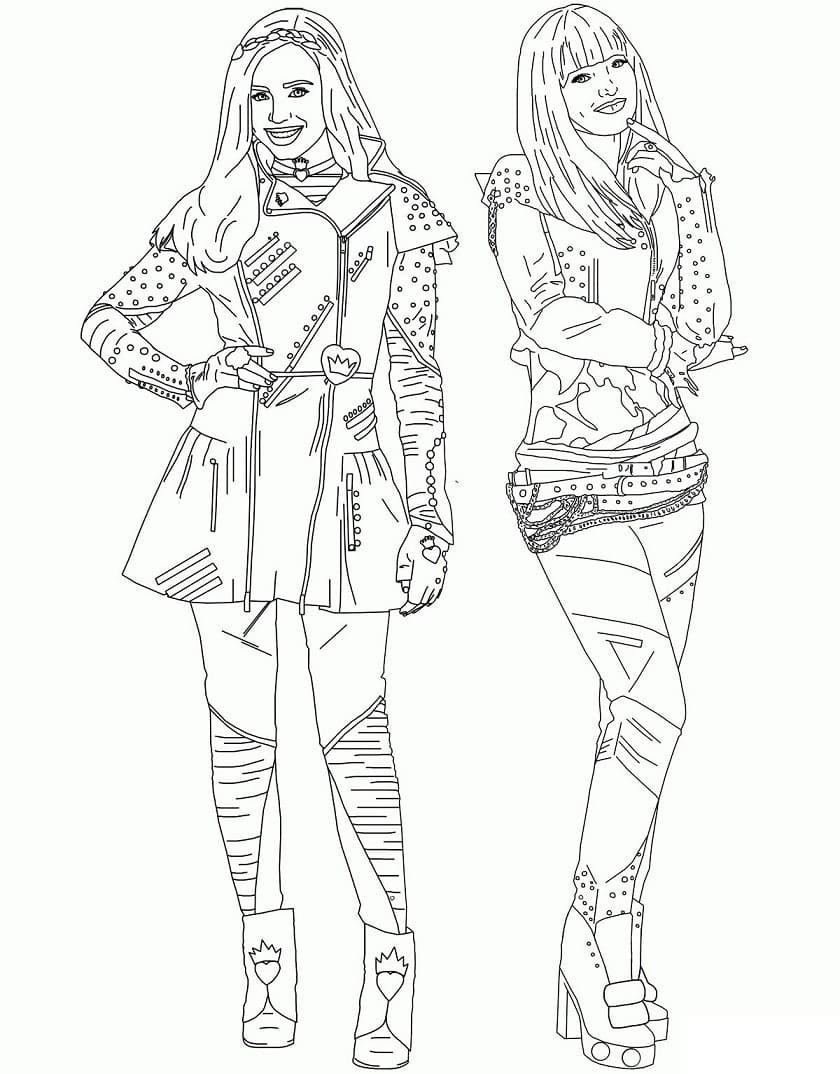 Printable Descendants Coloring Page Download Print Or Color Online For Free