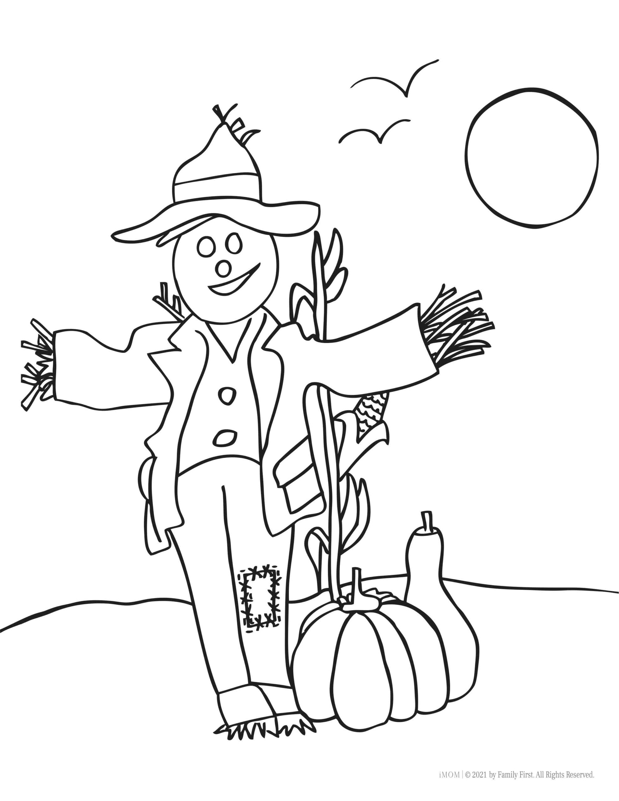 Free Fall Coloring Page
