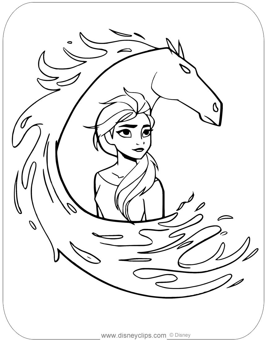 Printable Frozen Coloring Pages Disneyclips