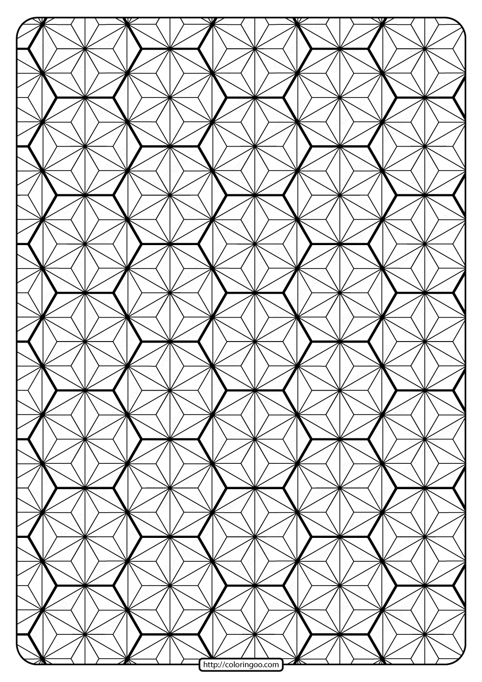 Geometry Coloring Pages Printable