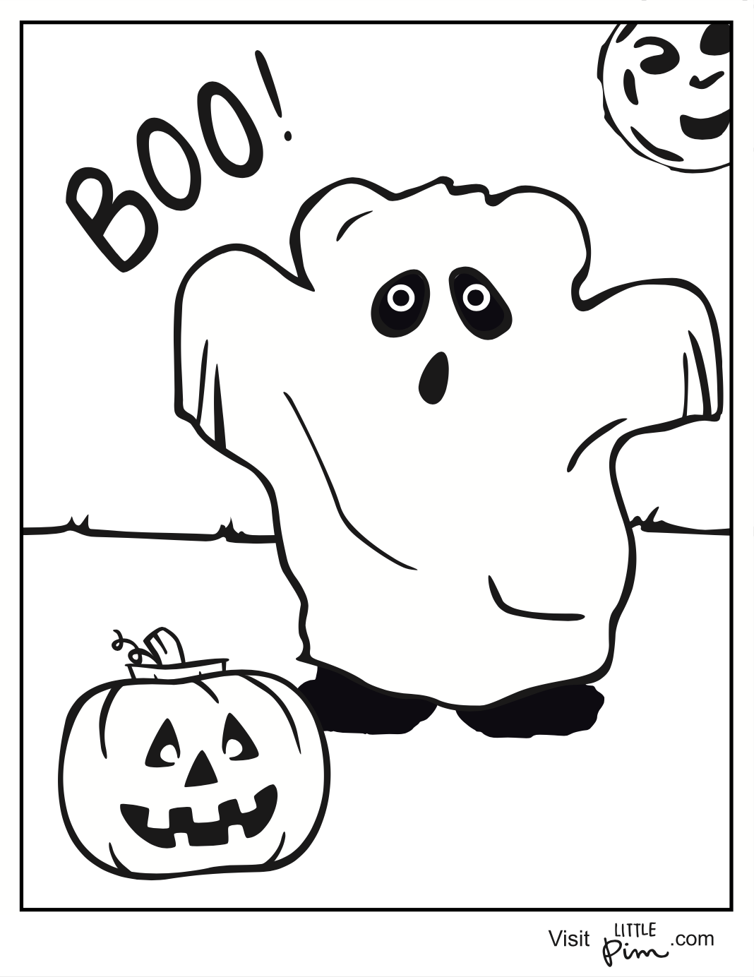 Printable Halloween Coloring Pages For Kids With Little Pim Little Pim