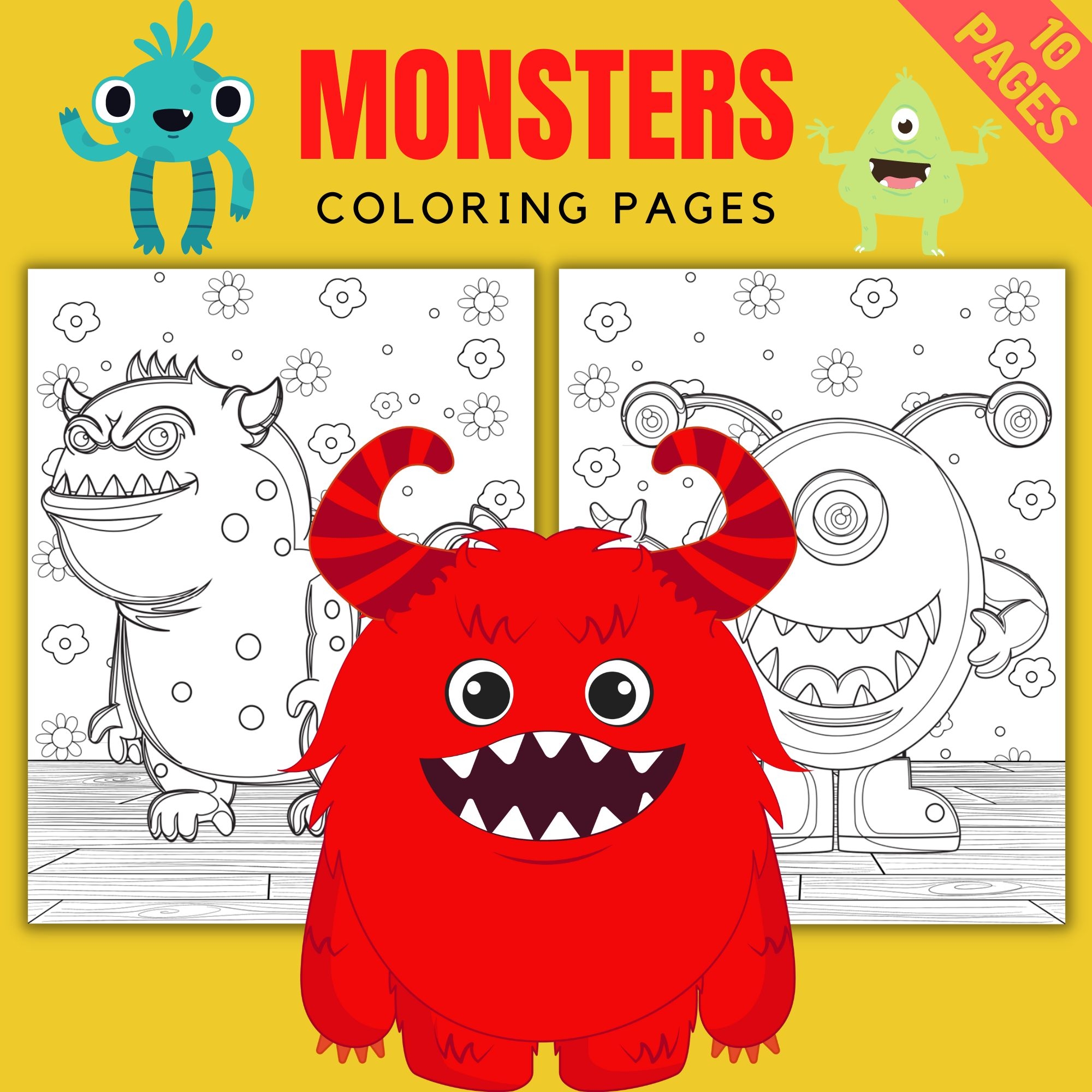 Printable Monster Coloring Pages