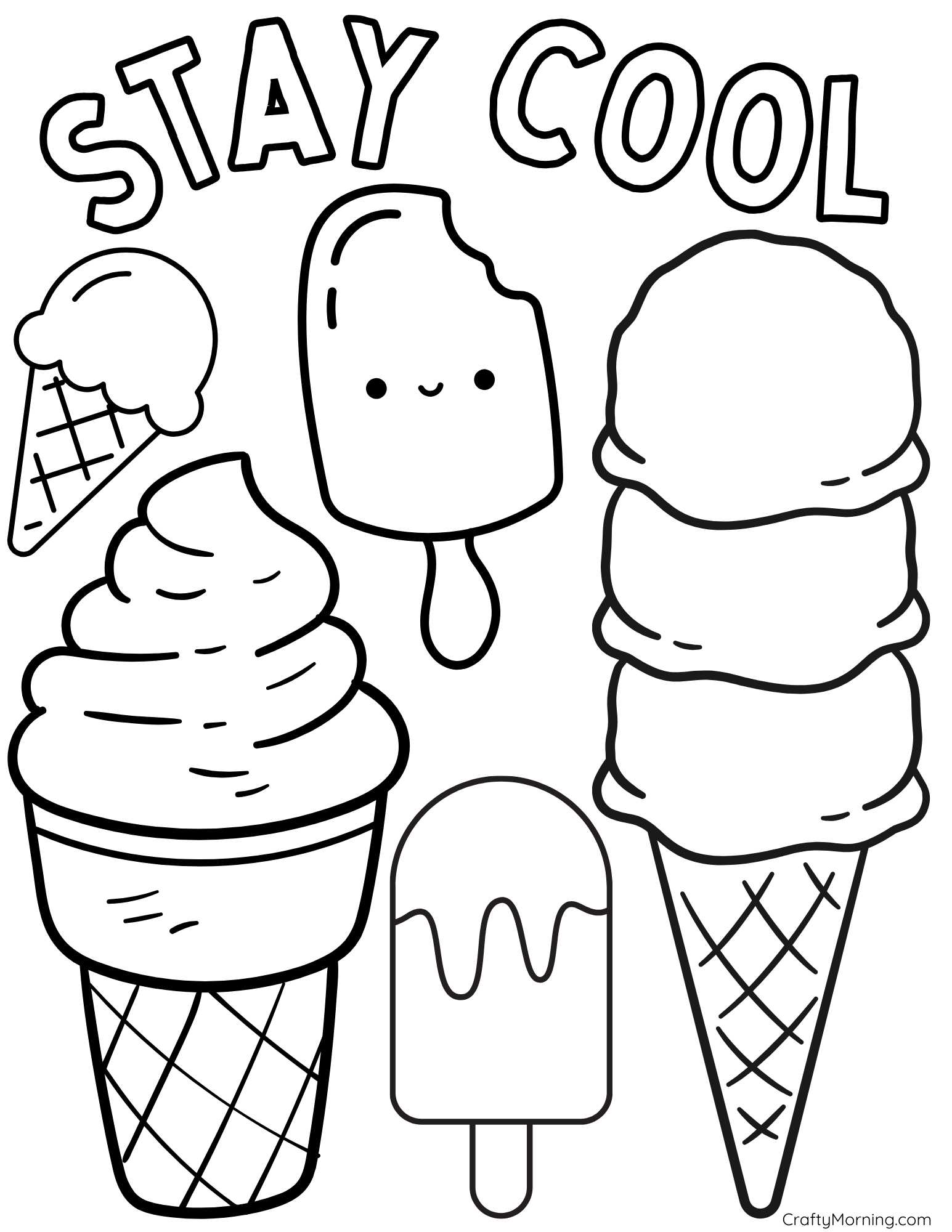 Printable Summer Coloring Pages Crafty Morning