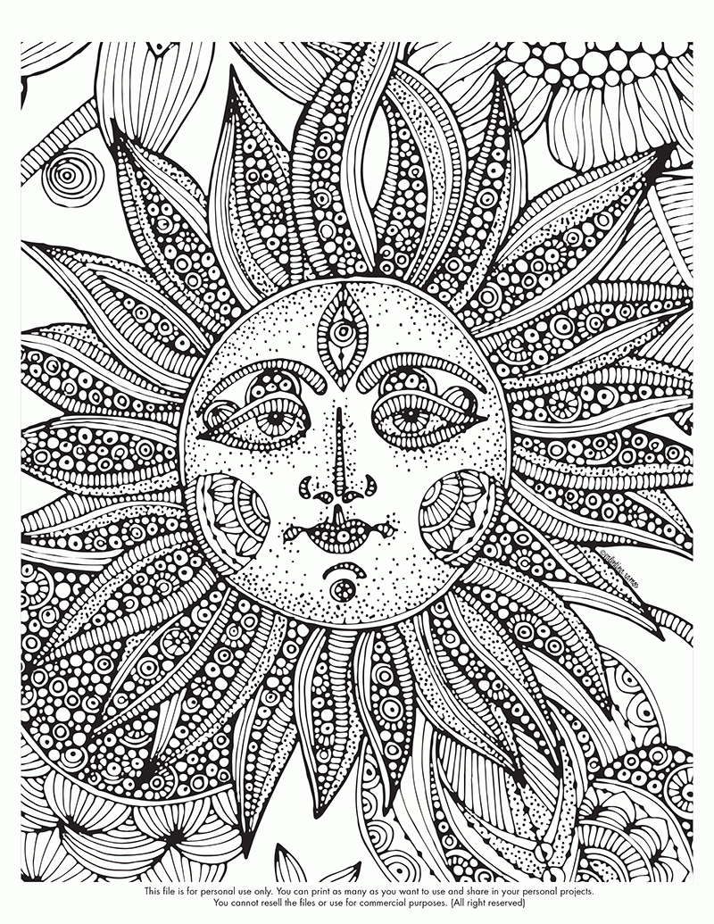 Printable Trippy Colouring Pages 757232