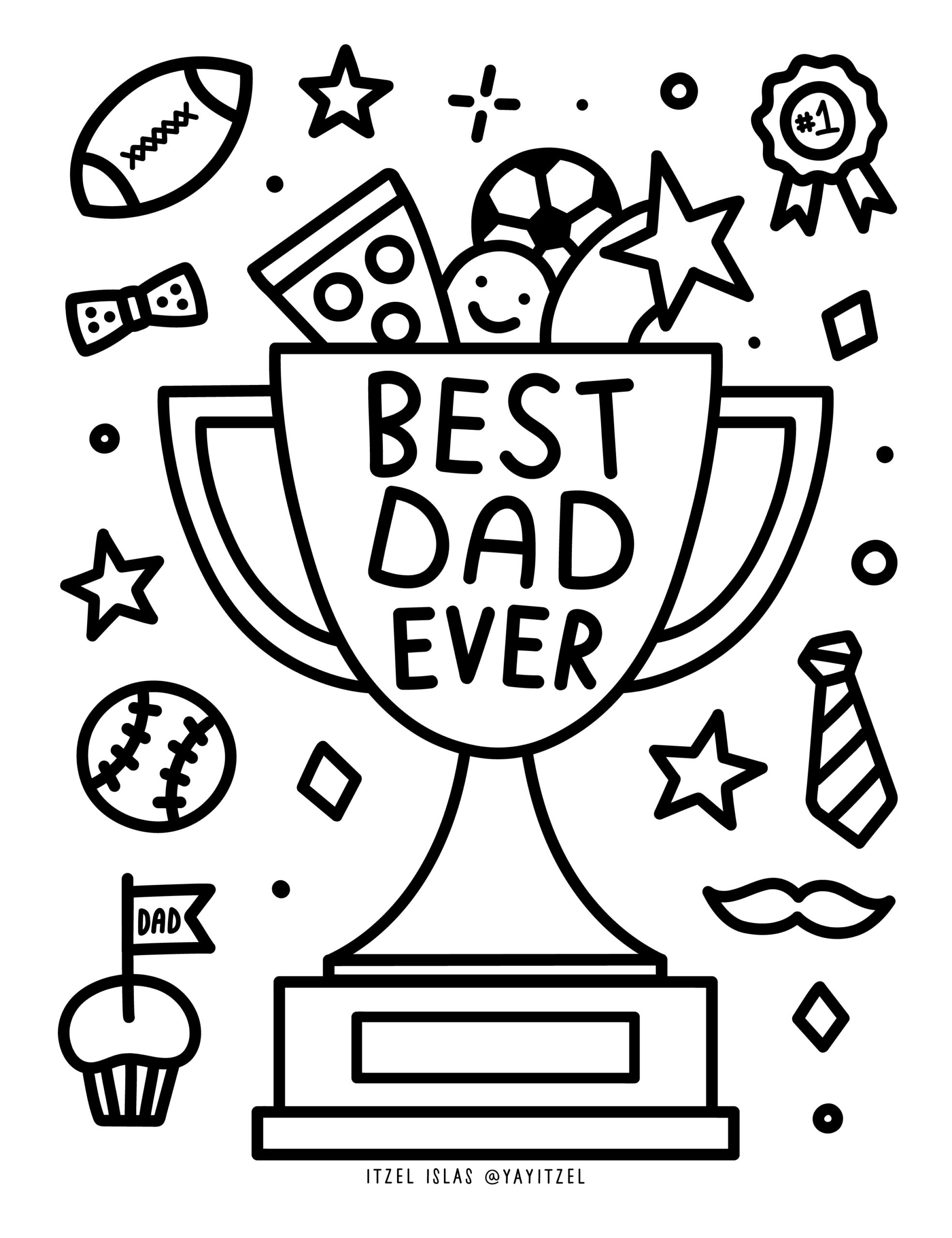 Free Coloring Pages For Father's Day