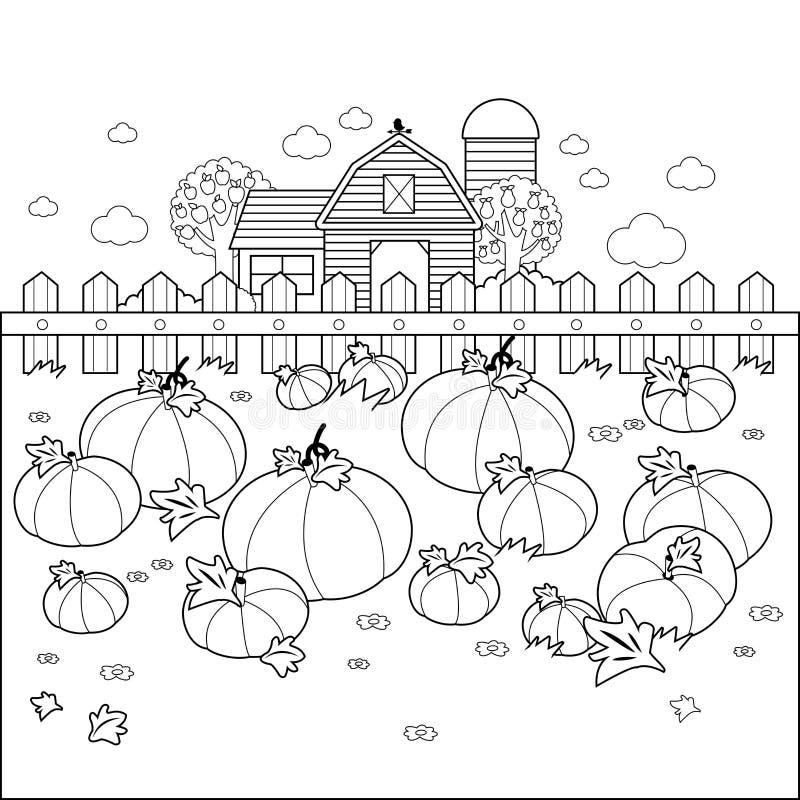 Pumpkin Coloring Page Stock Illustrations 5 361 Pumpkin Coloring 