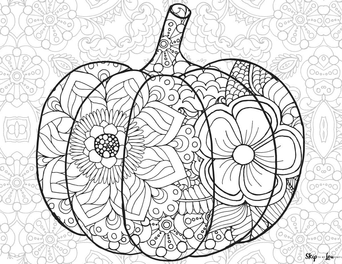 Free Coloring Pages Pumpkins