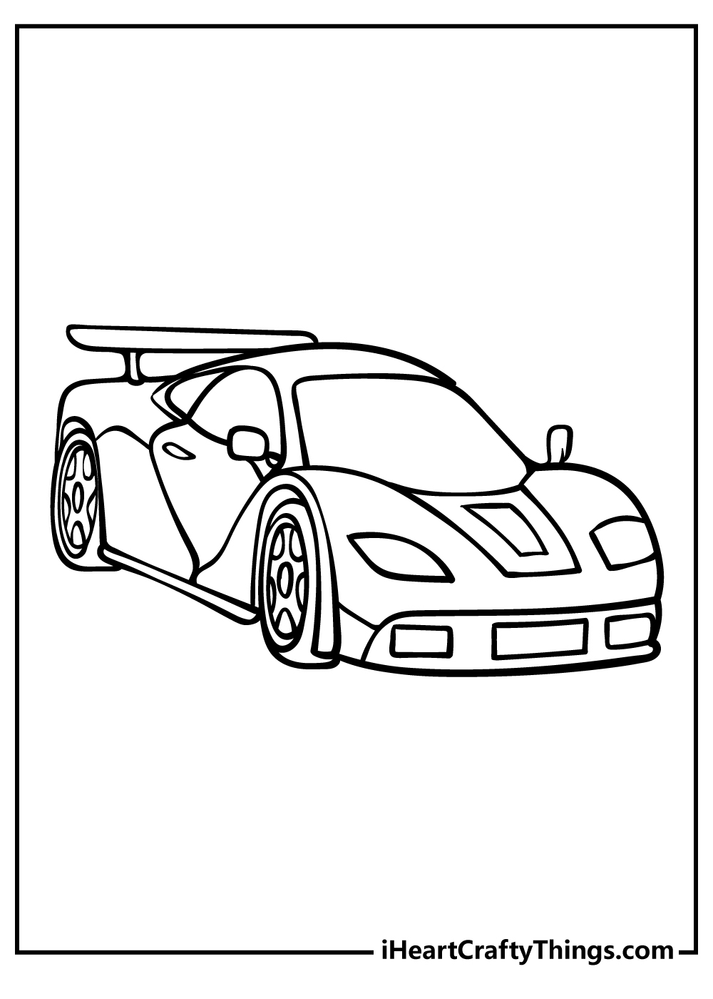 Race Cars Coloring Pages Printable