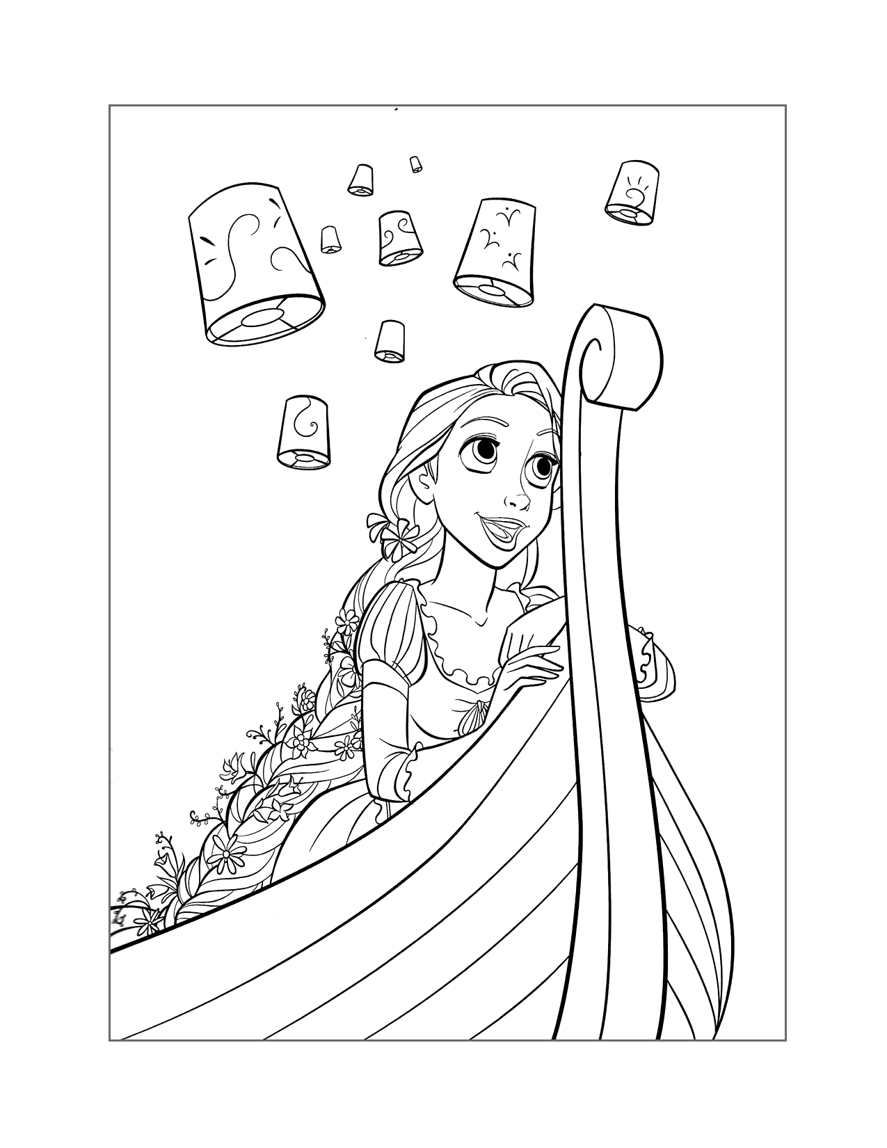 Rapunzel Coloring Pages Printable Coloring Pages FREE