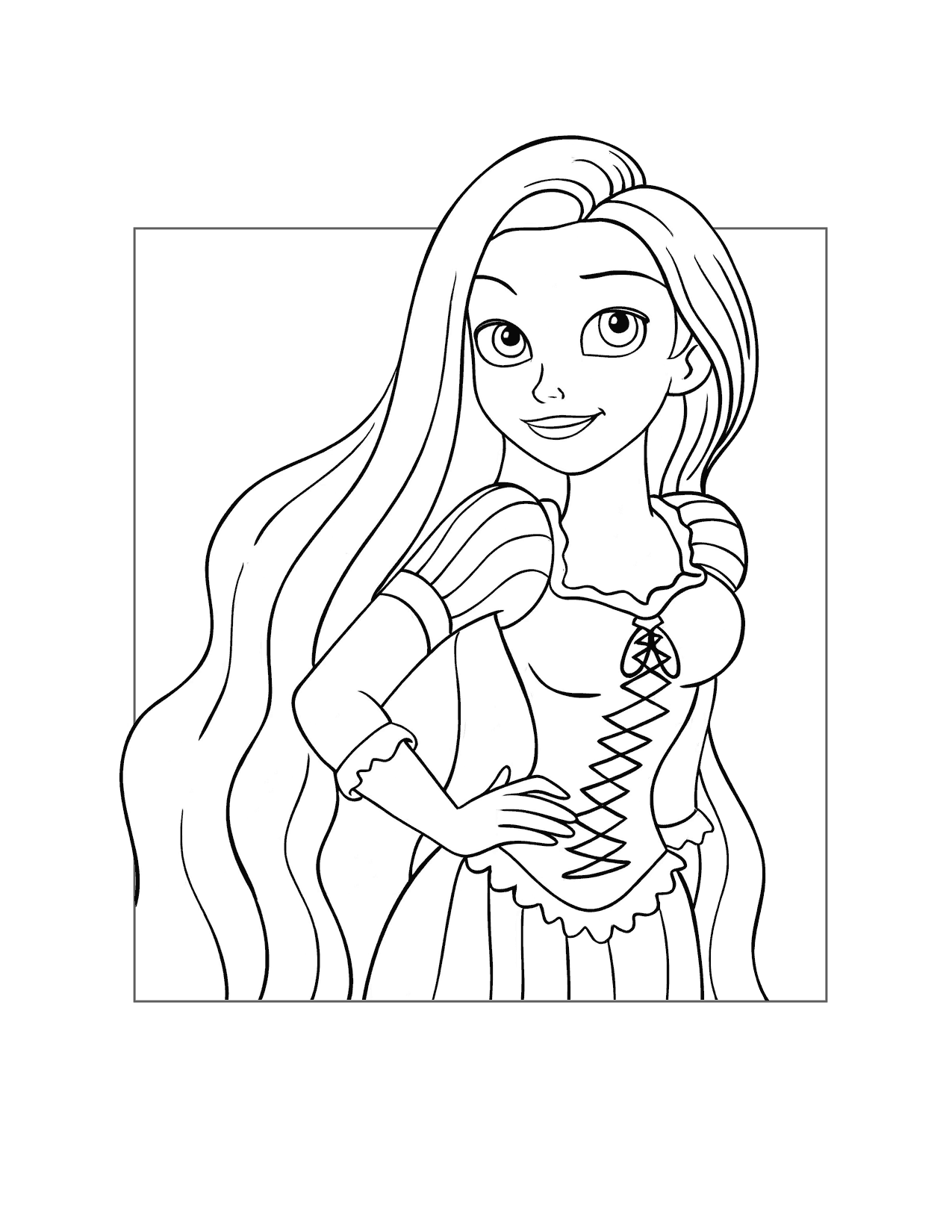 Rapunzel Coloring Pages Printable Coloring Pages FREE