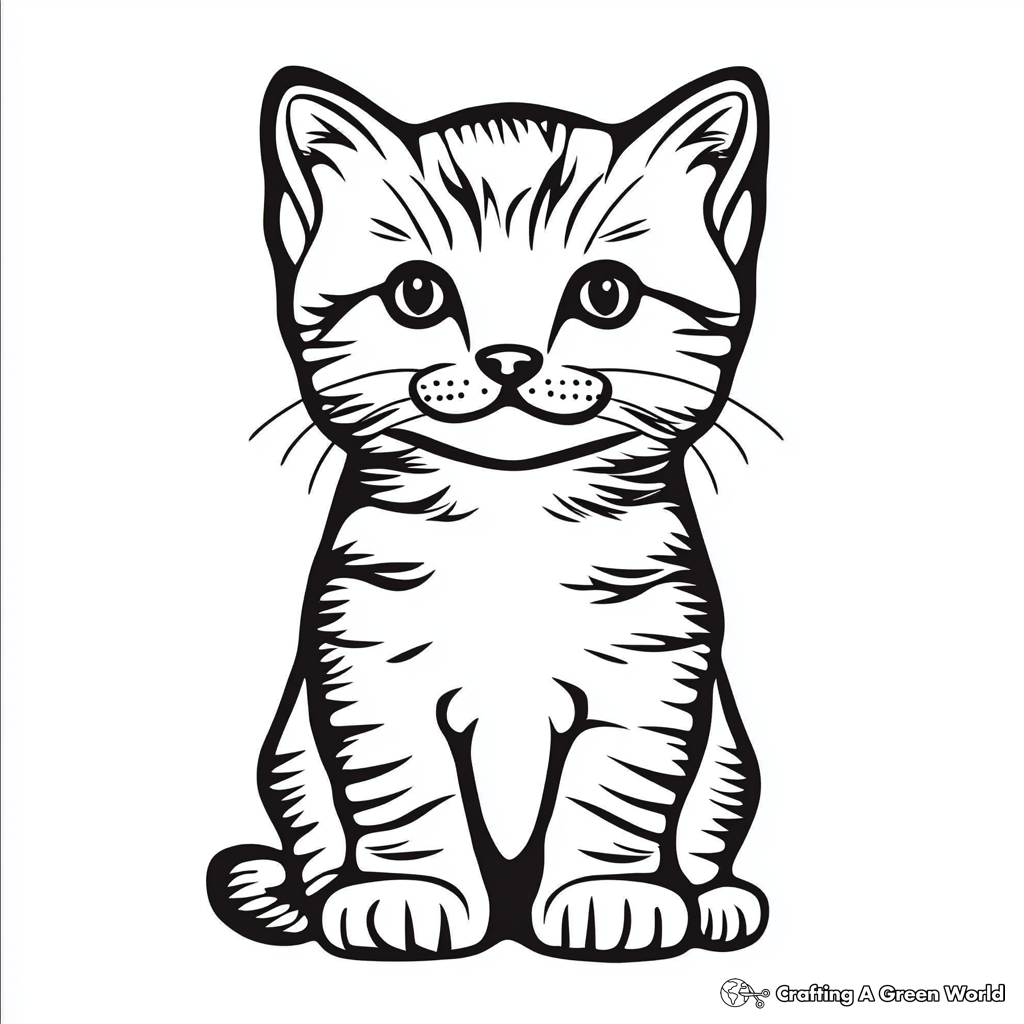Realistic Kitten Coloring Pages Free U0026 Printable 