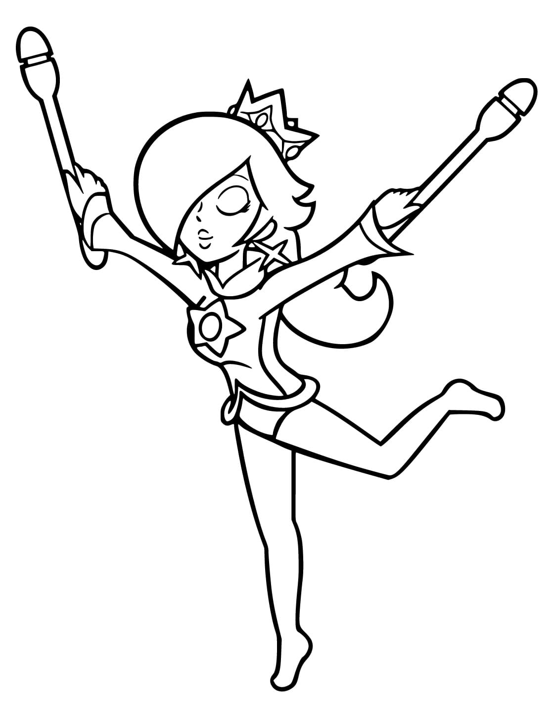 Rosalina Free Printable Coloring Page Download Print Or Color Online For Free