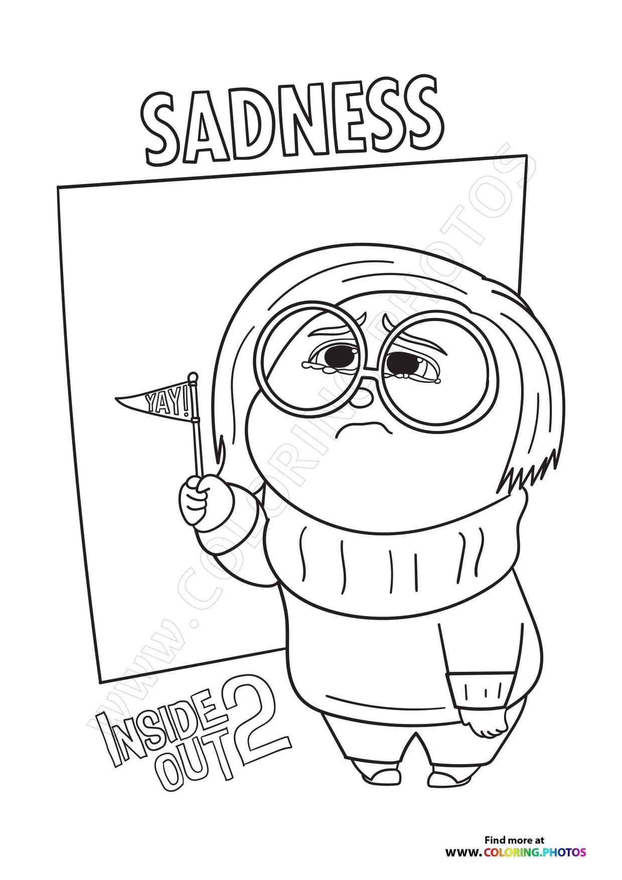 Inside Out 2 Coloring Pages Printable