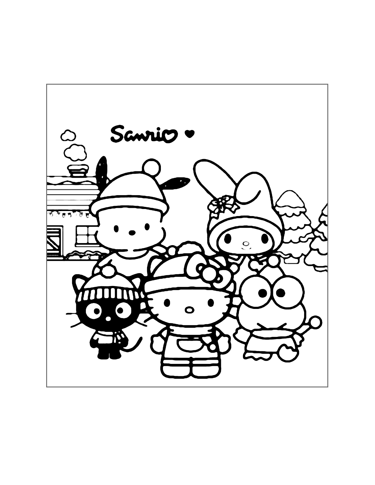 Sanrio Coloring Pages Printable Coloring Pages FREE