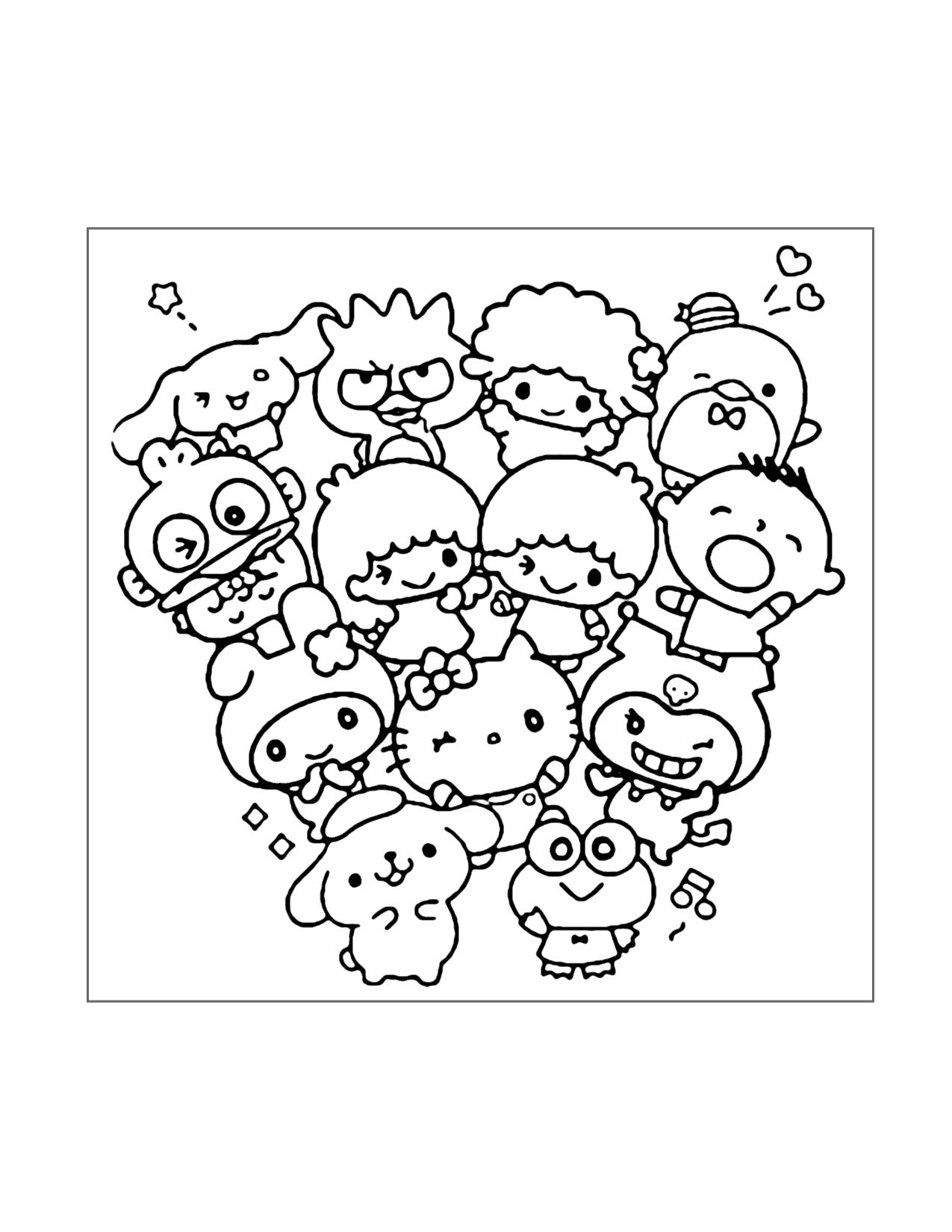 Sanrio Coloring Pages Printable Coloring Pages FREE