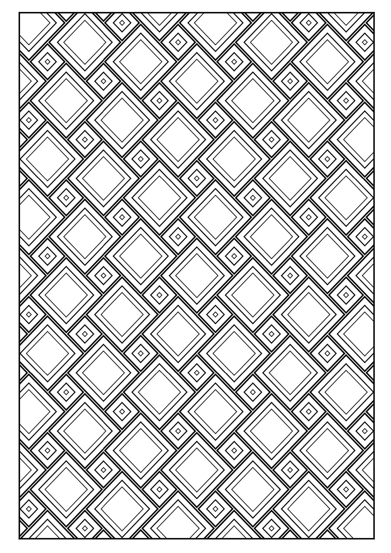 Set Of 33 Printable Coloring Pages With Geometric Designs Kids 