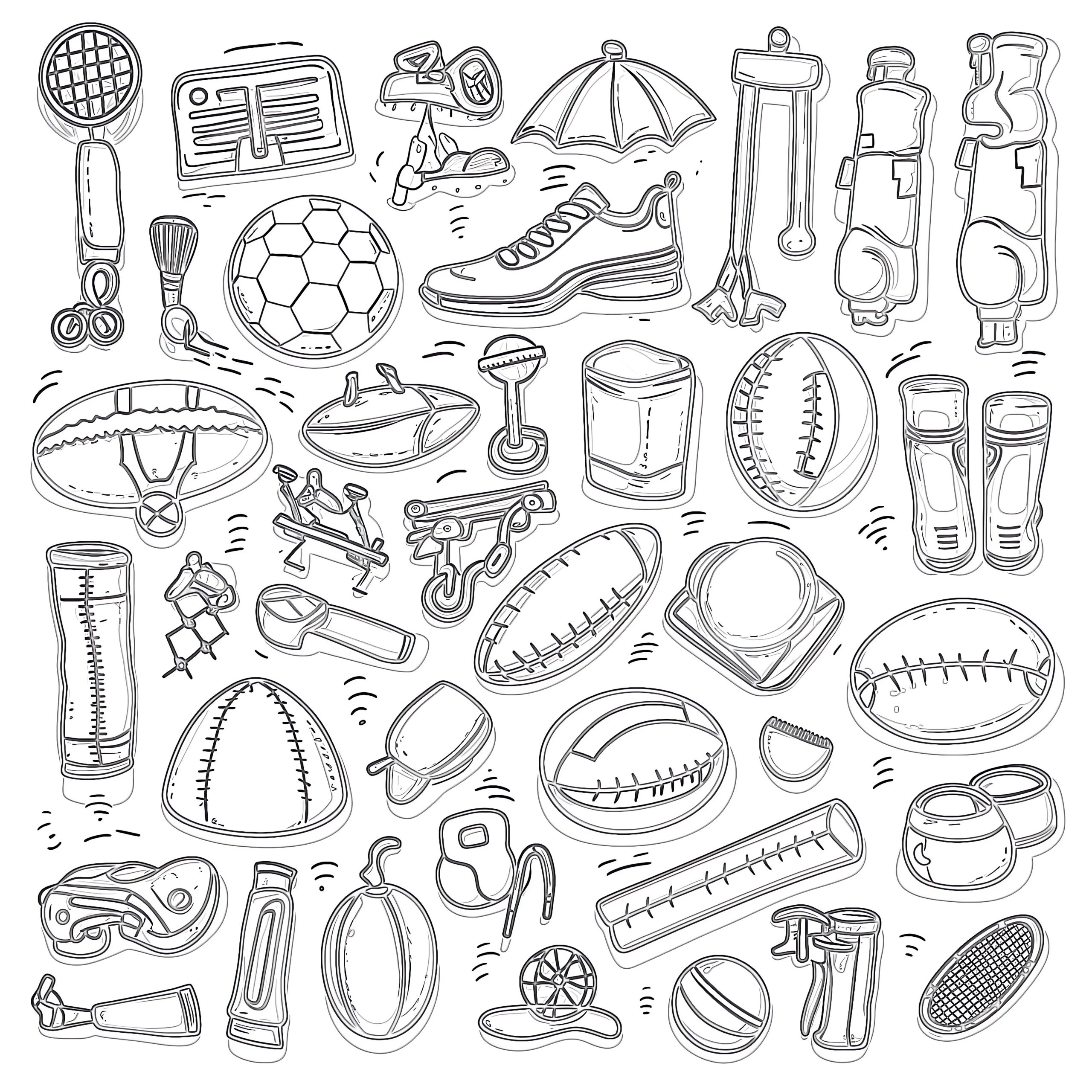 Printable Coloring Pages Of Sports