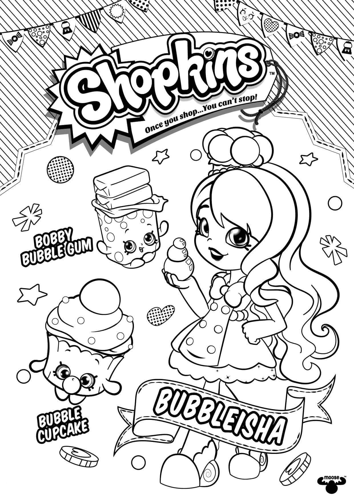 Shopkins Bubbleisha Coloring Page Download Print Or Color Online For Free