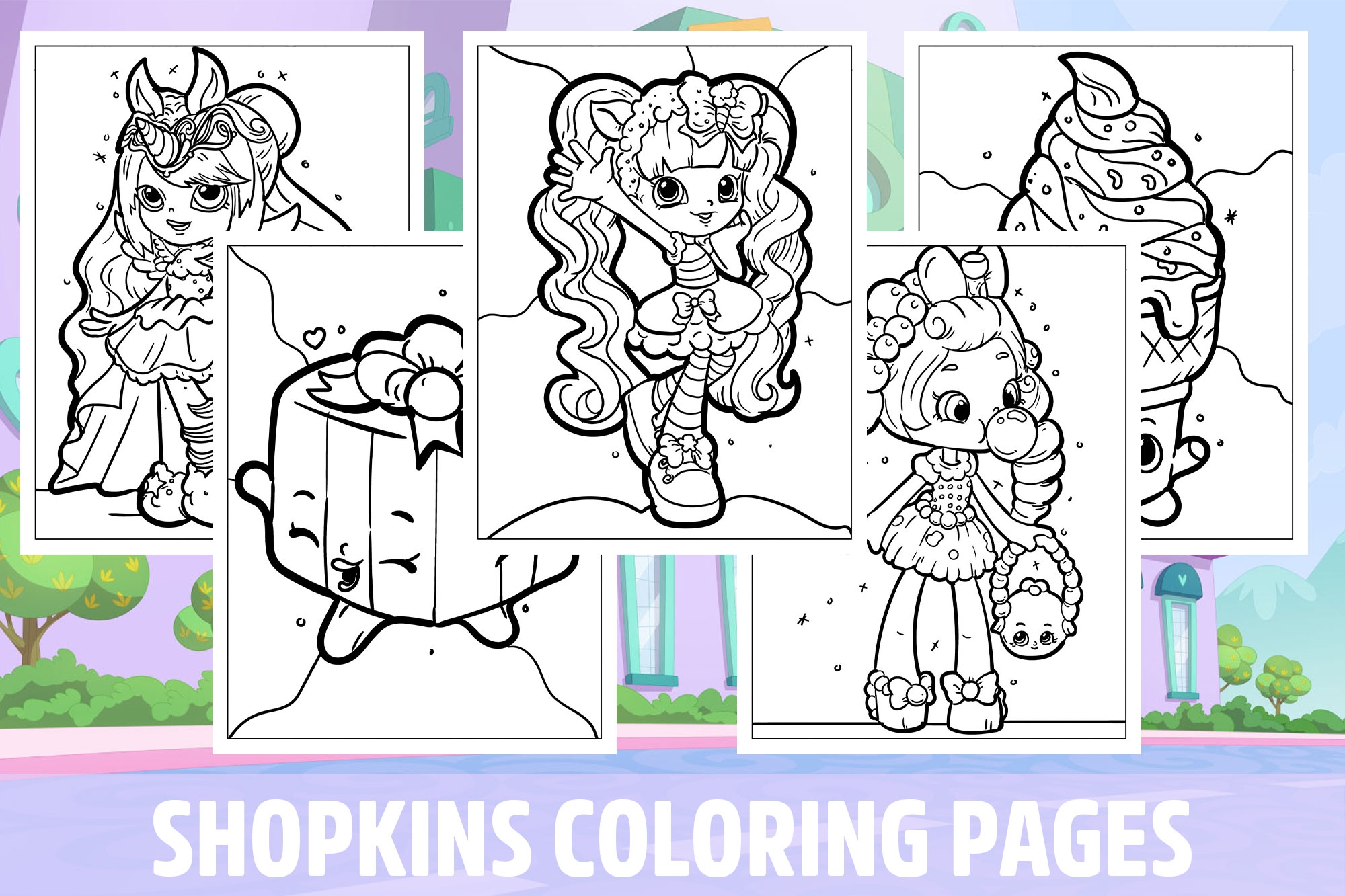 Shopkins Printable Color Pages