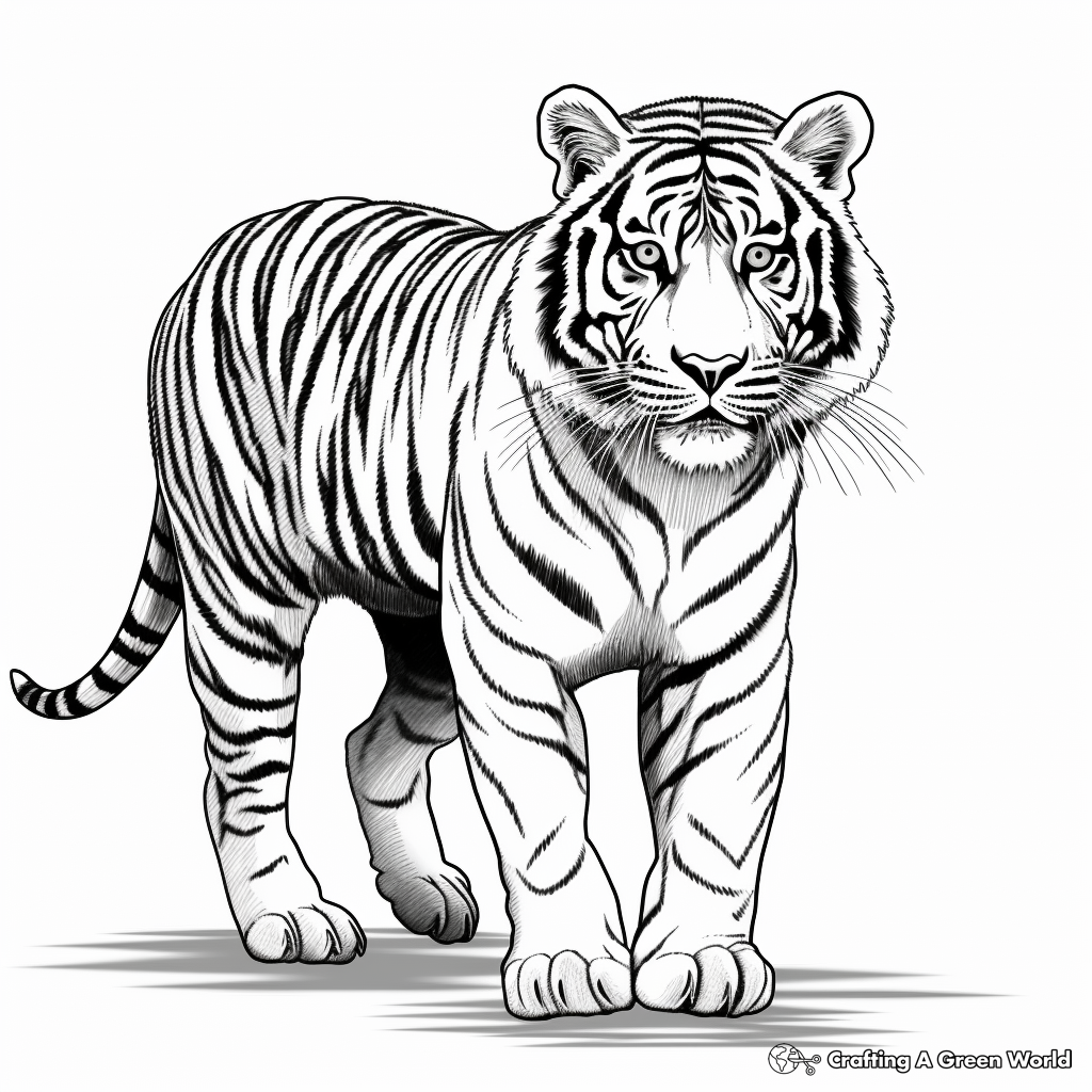 Free Printable Tiger Coloring Pages