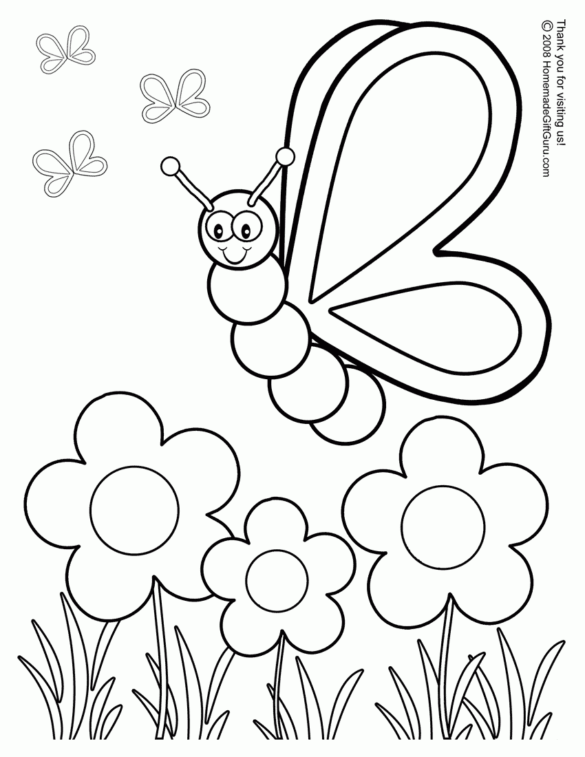 Free Coloring Pages For Butterflies