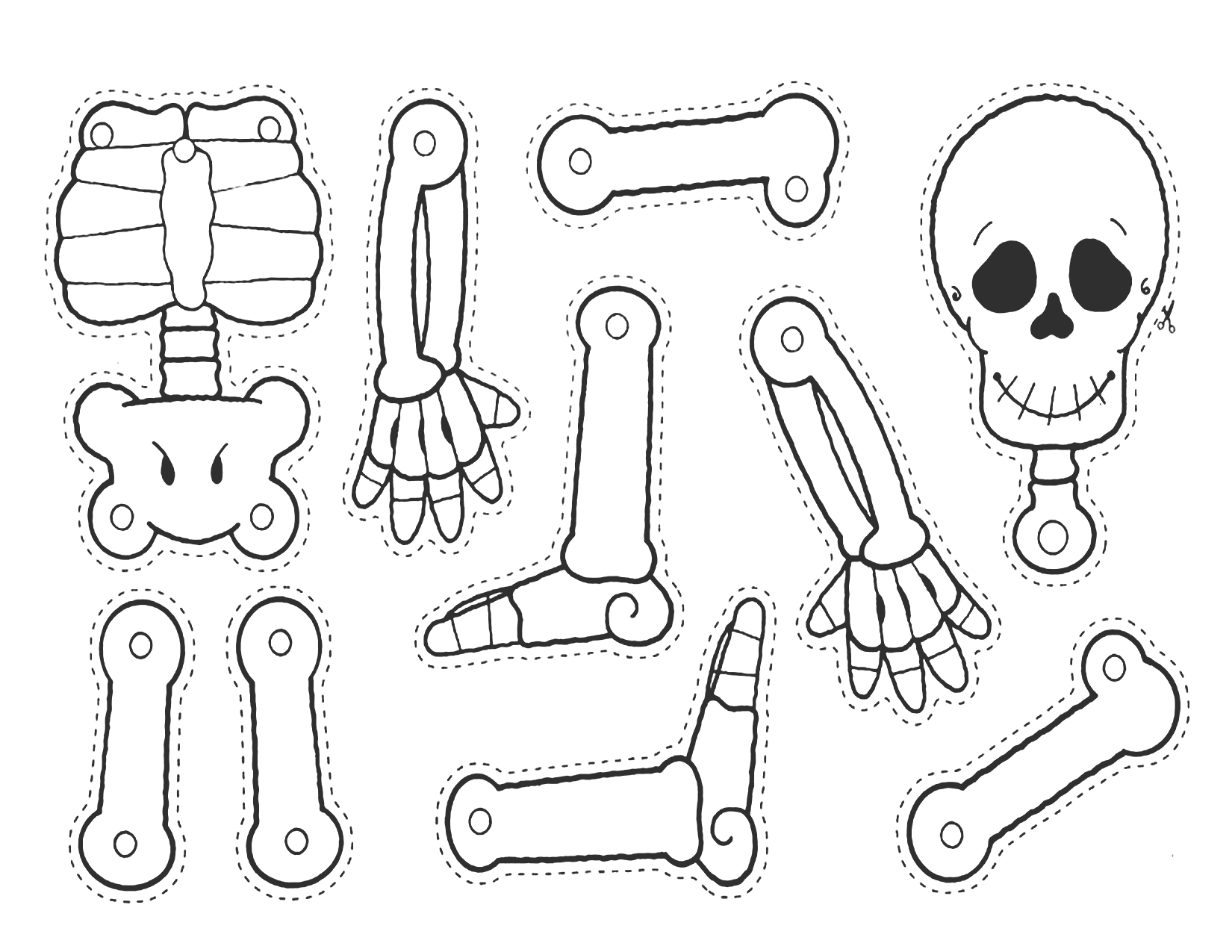Skeleton Coloring Pages Printable Coloring Pages FREE