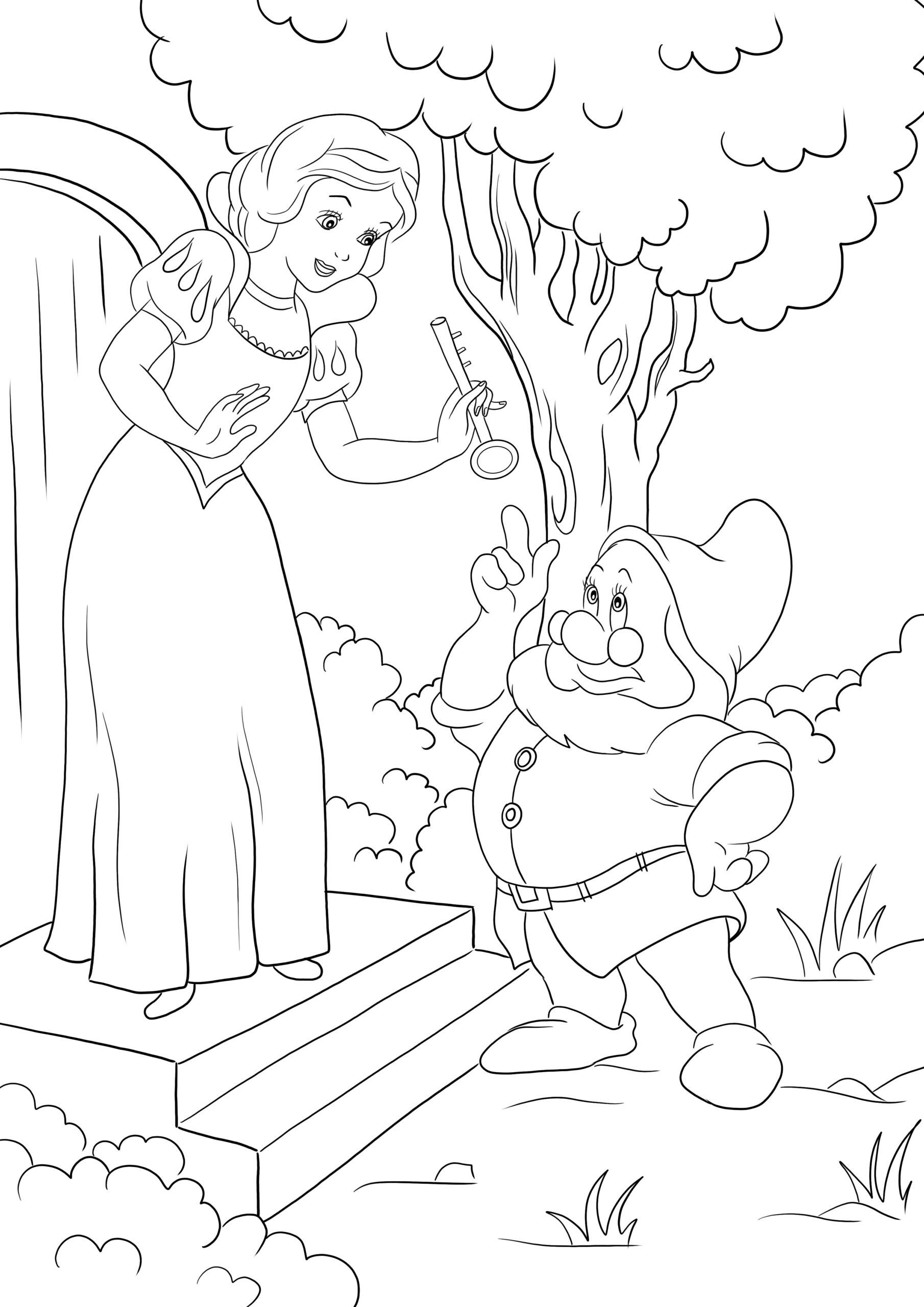 Snow White Coloring Pages Printable