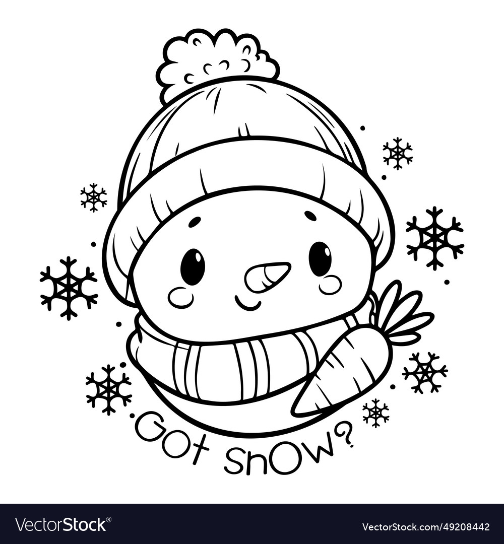 Free Coloring Pages Snowman