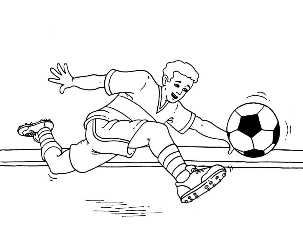 Soccer Sport Coloring Page Download Print Or Color Online For Free