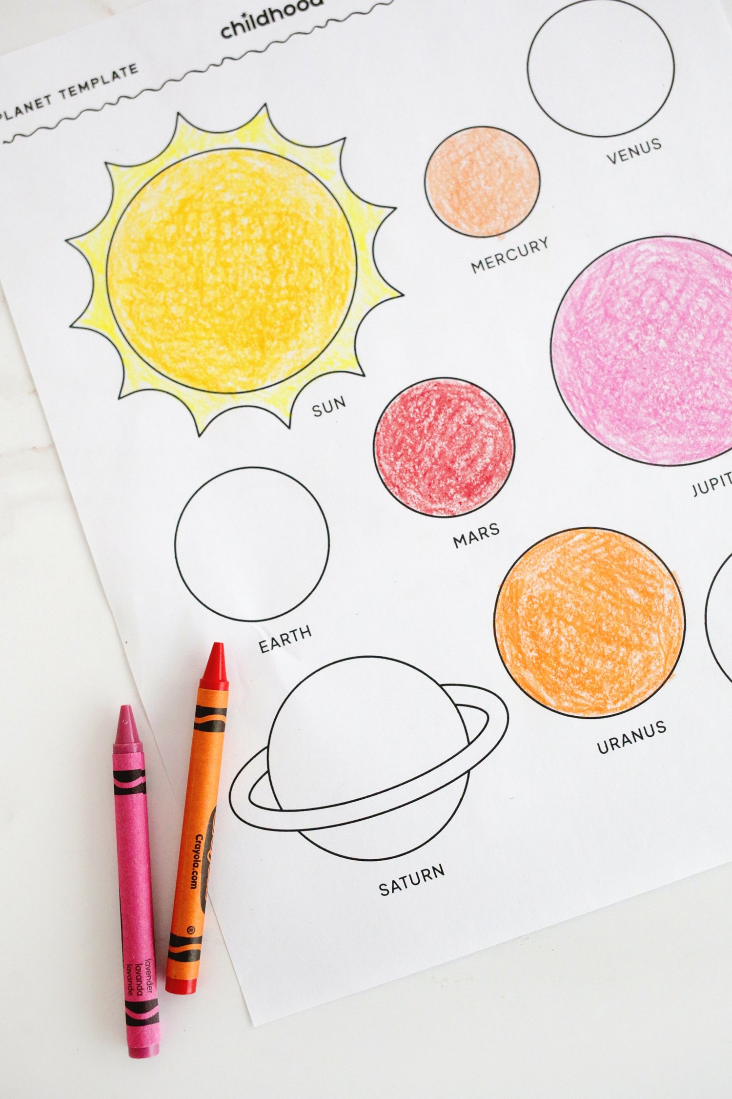 Free Planet Coloring Pages