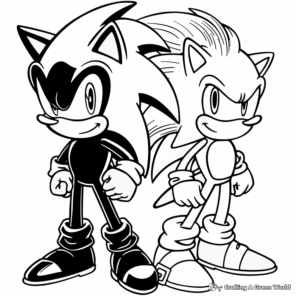 Sonic And Friends Coloring Pages Free U0026 Printable 