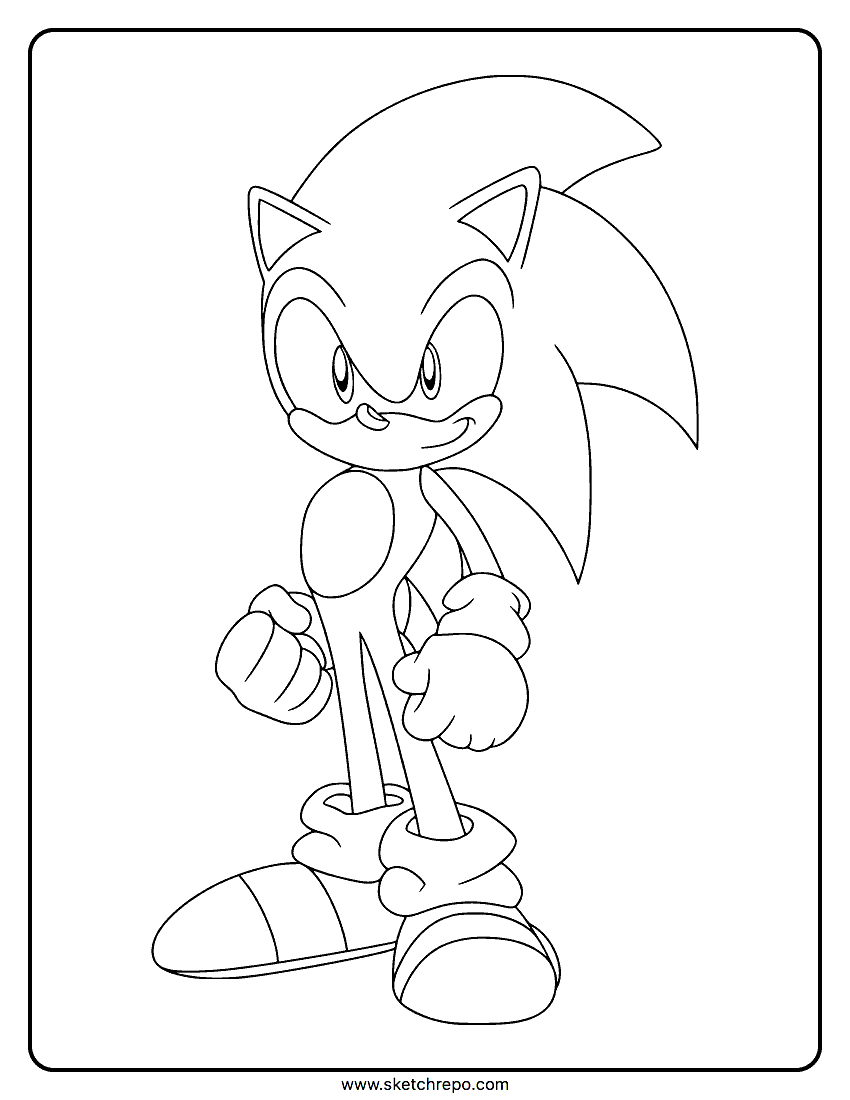 Sonic Color Pages Printable