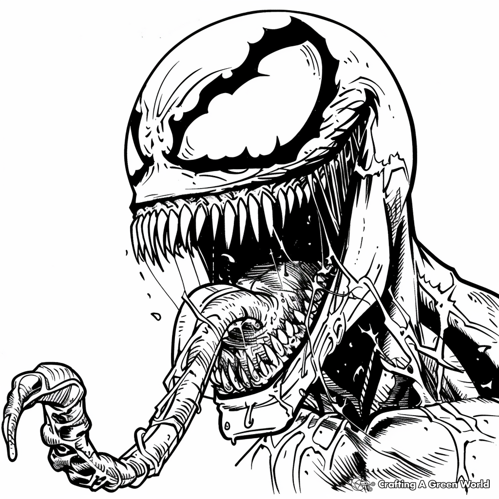 Spiderman And Venom Coloring Pages Free U0026 Printable 
