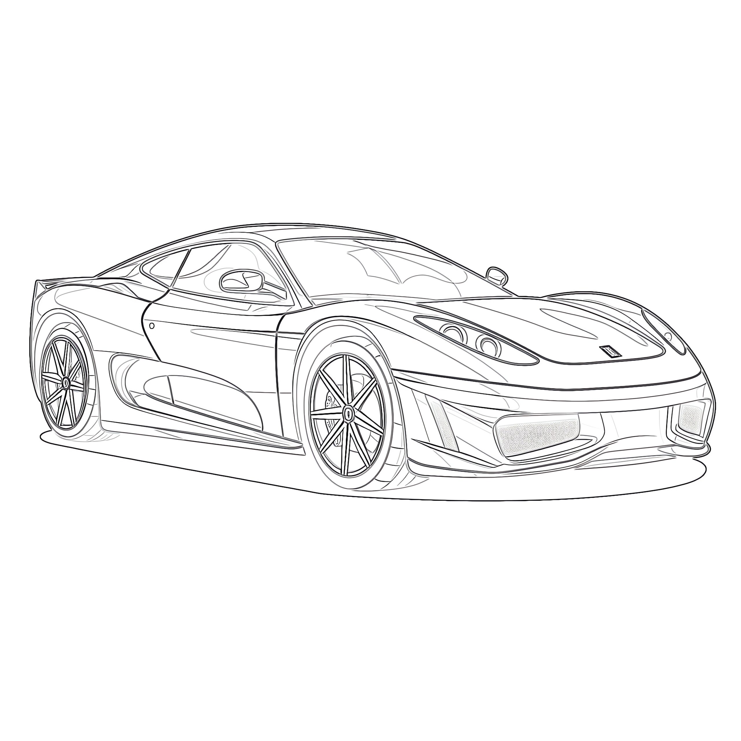 Free Coloring Car Pages