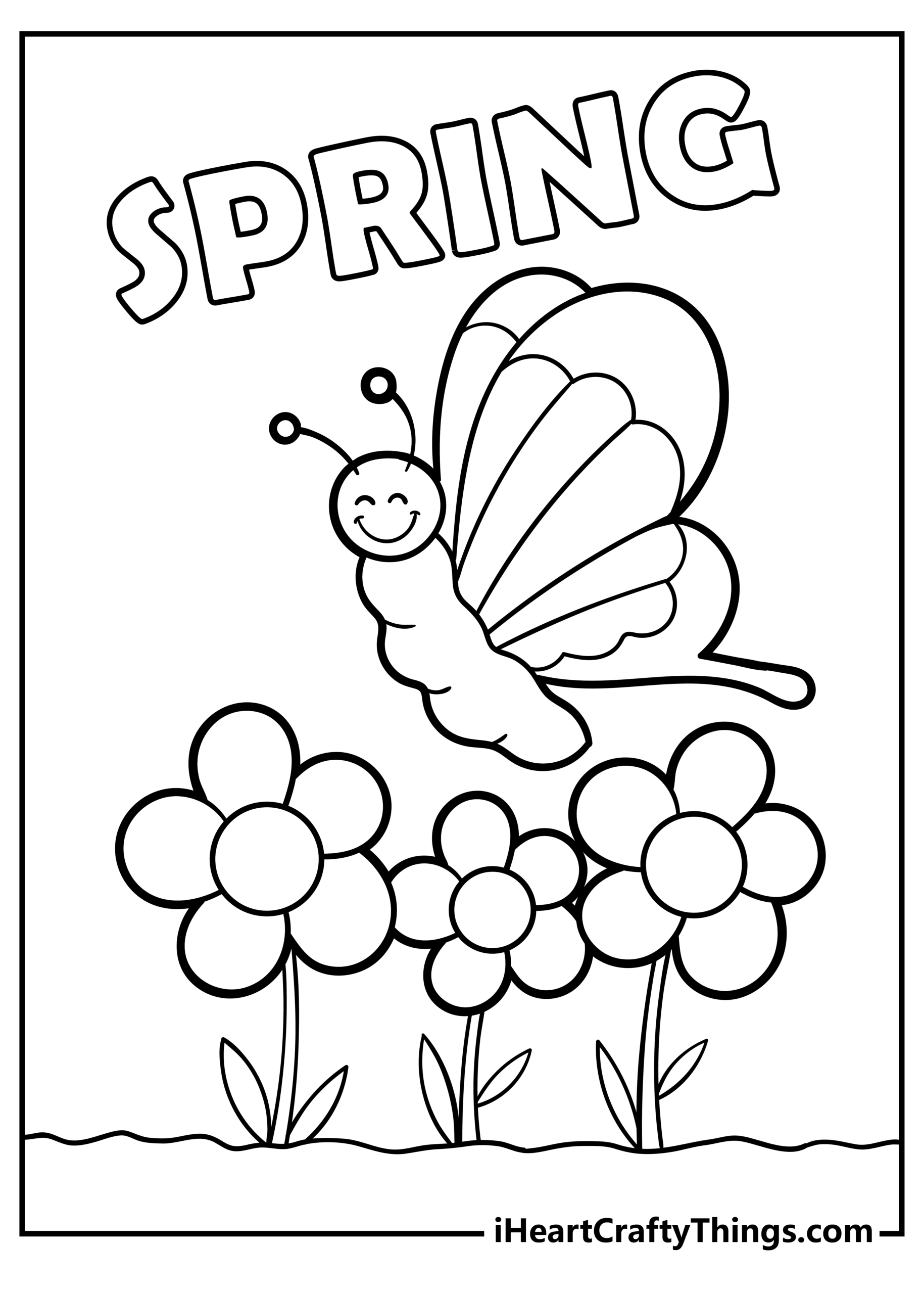 Spring Coloring Hot Sale Sheets Printable