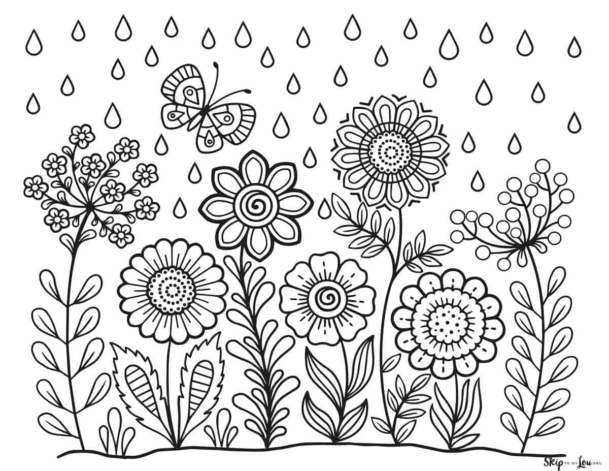 Free Coloring Pages Of Spring