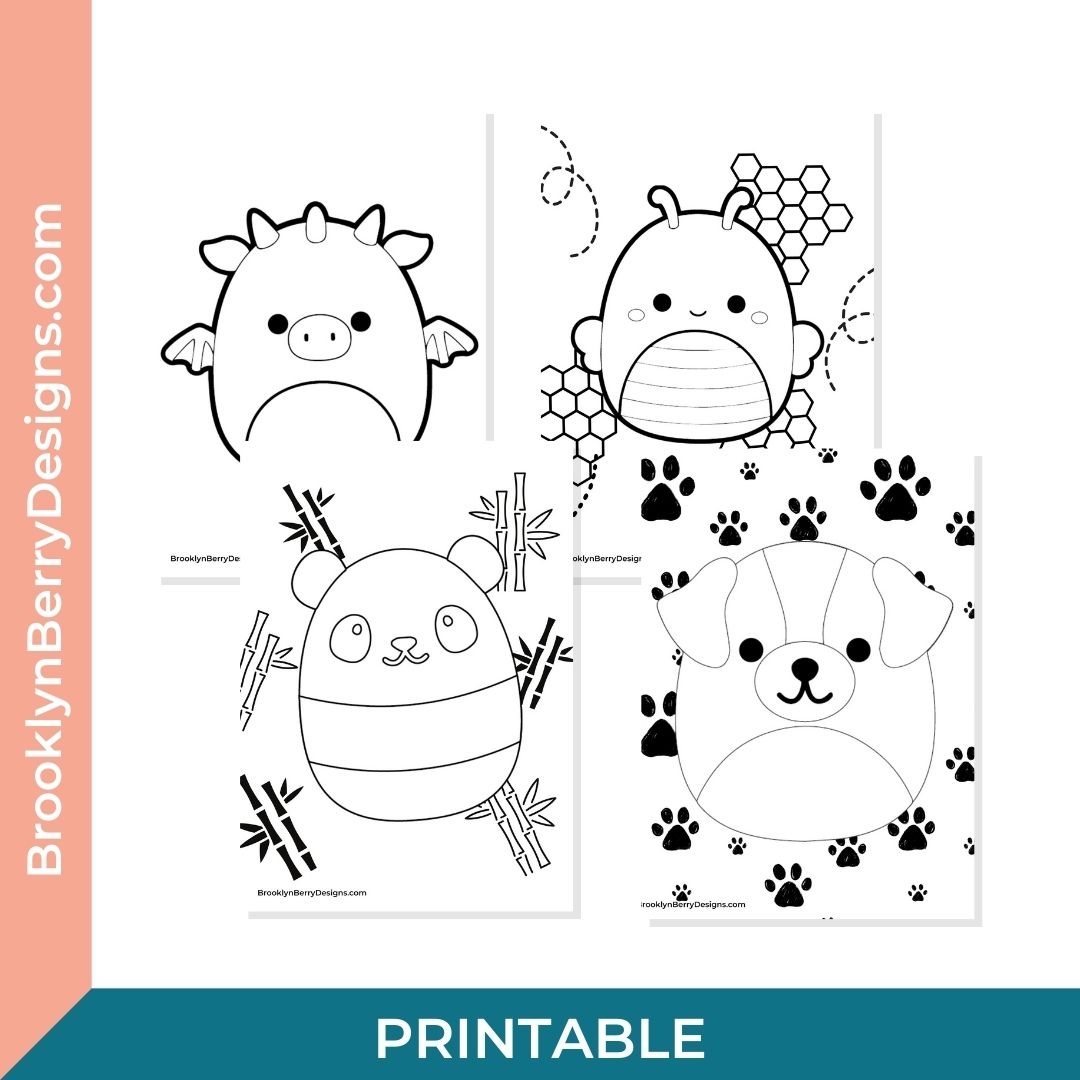 Squishmallow Coloring Pages