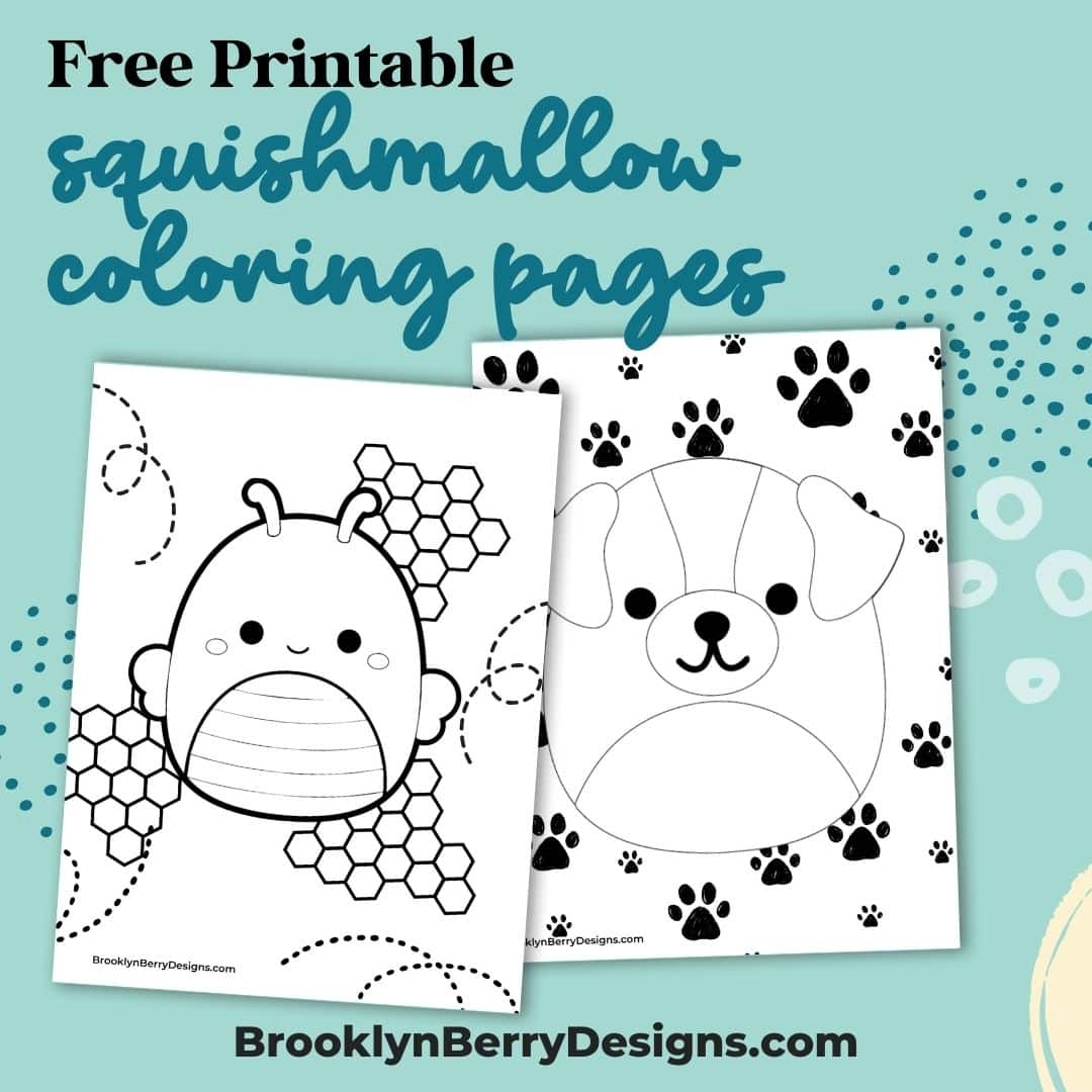 Squishmallow Printable Coloring Pages
