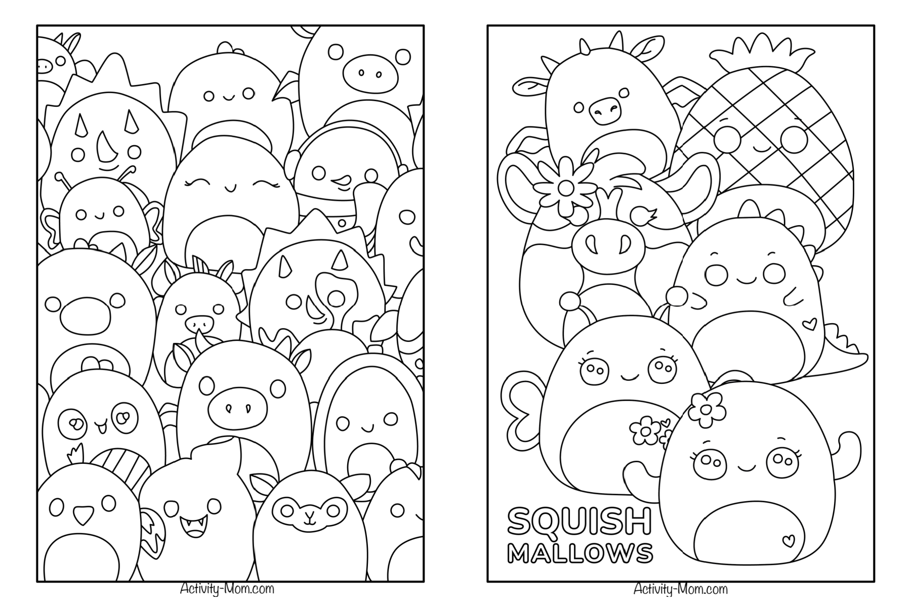 Printable Squishmallow Coloring Pages