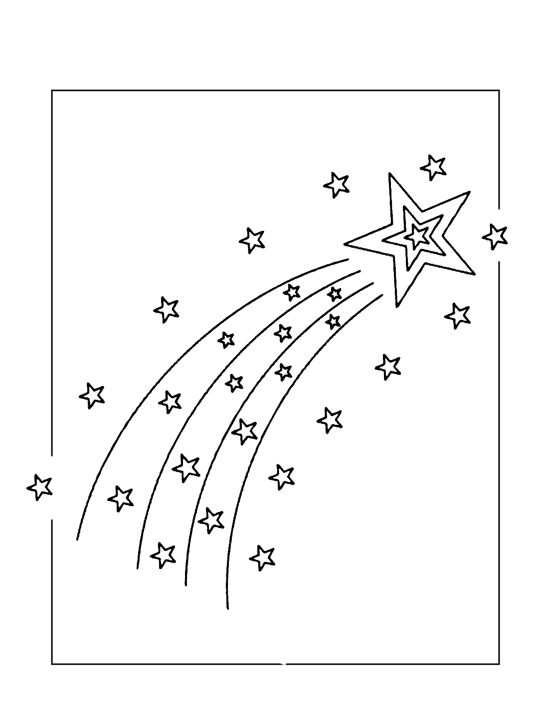 Printable Coloring Pages Stars