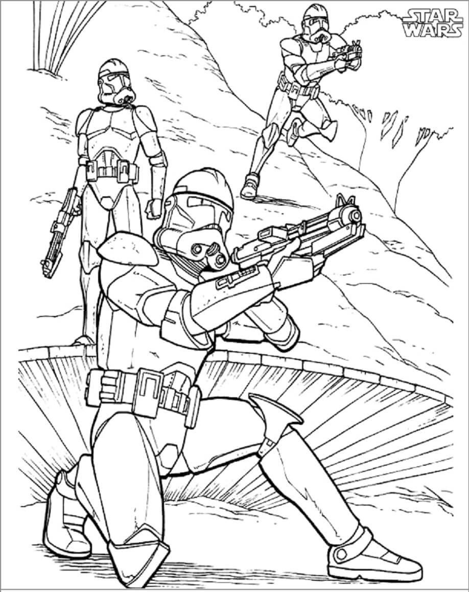 Star Wars Fighting Coloring Page Download Print Or Color Online For Free