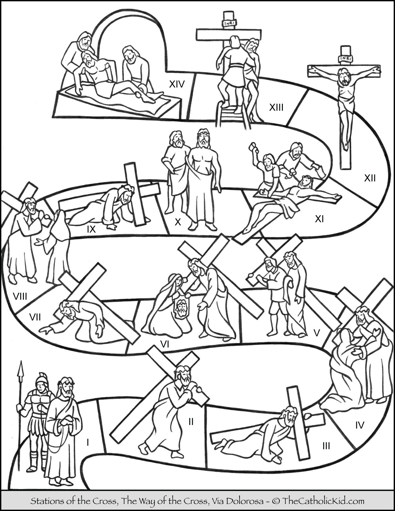 Printable Cross Coloring Pages