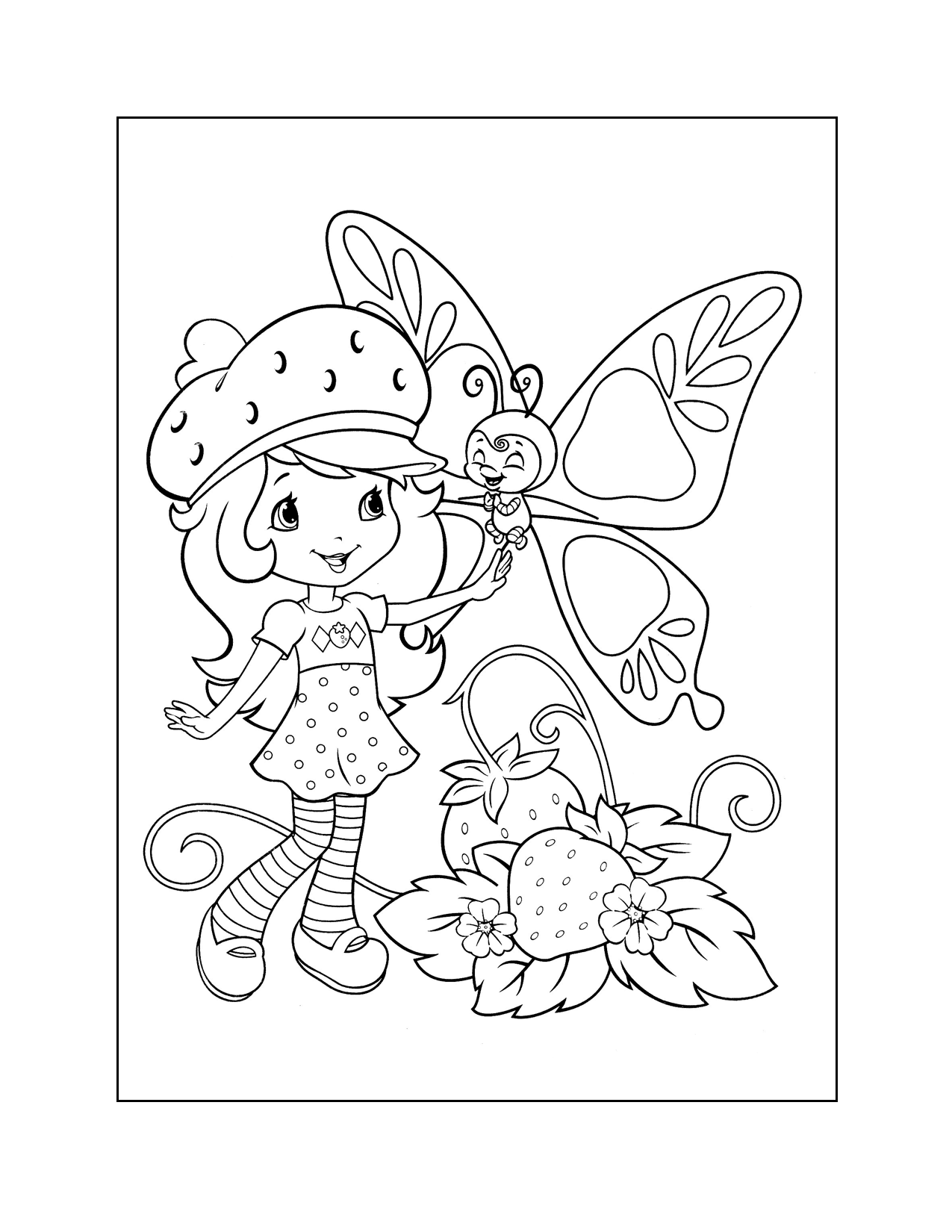 Strawberry Shortcake Coloring Pages Printable Coloring Pages FREE