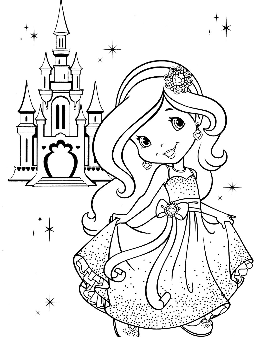 Strawberry Shortcake Printable Coloring Pages