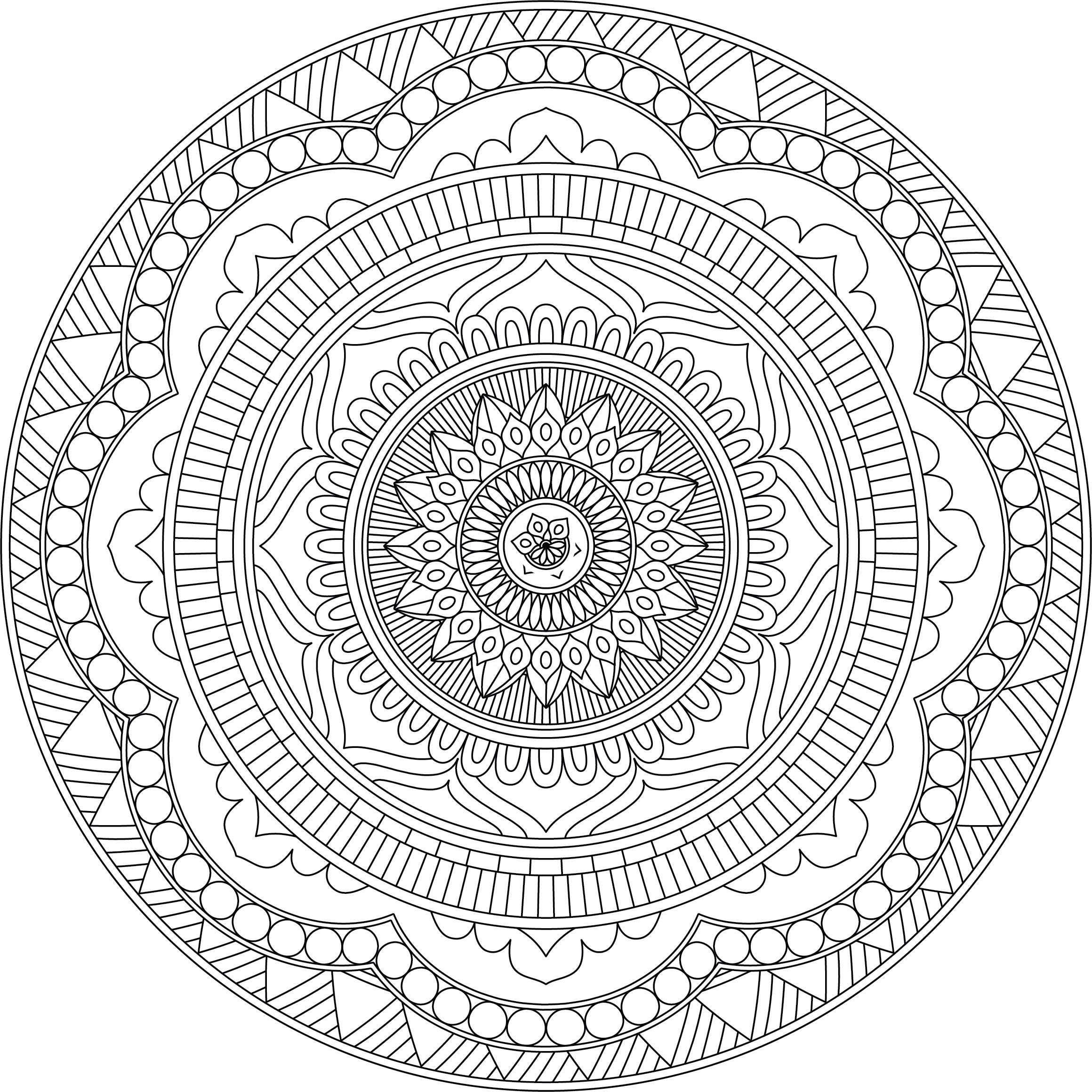 Stress Relief Coloring Printable Young Adult Coloring Book 